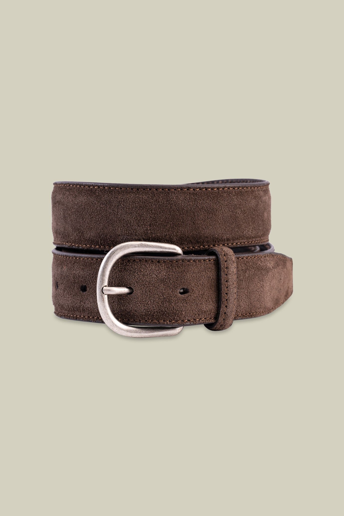 Ceinture pour homme en daim véritable