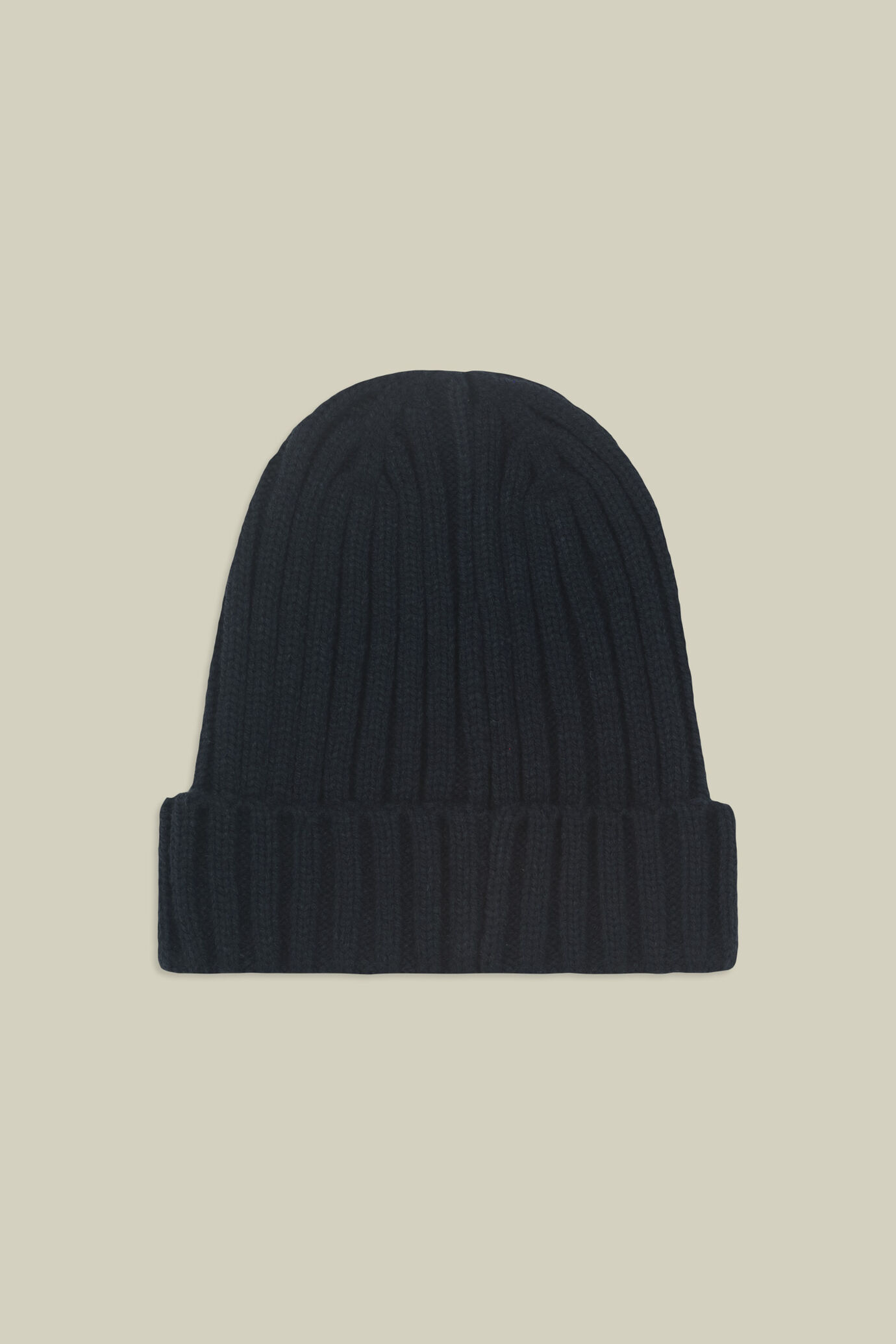 Cappello uomo in misto lana con maglia a coste