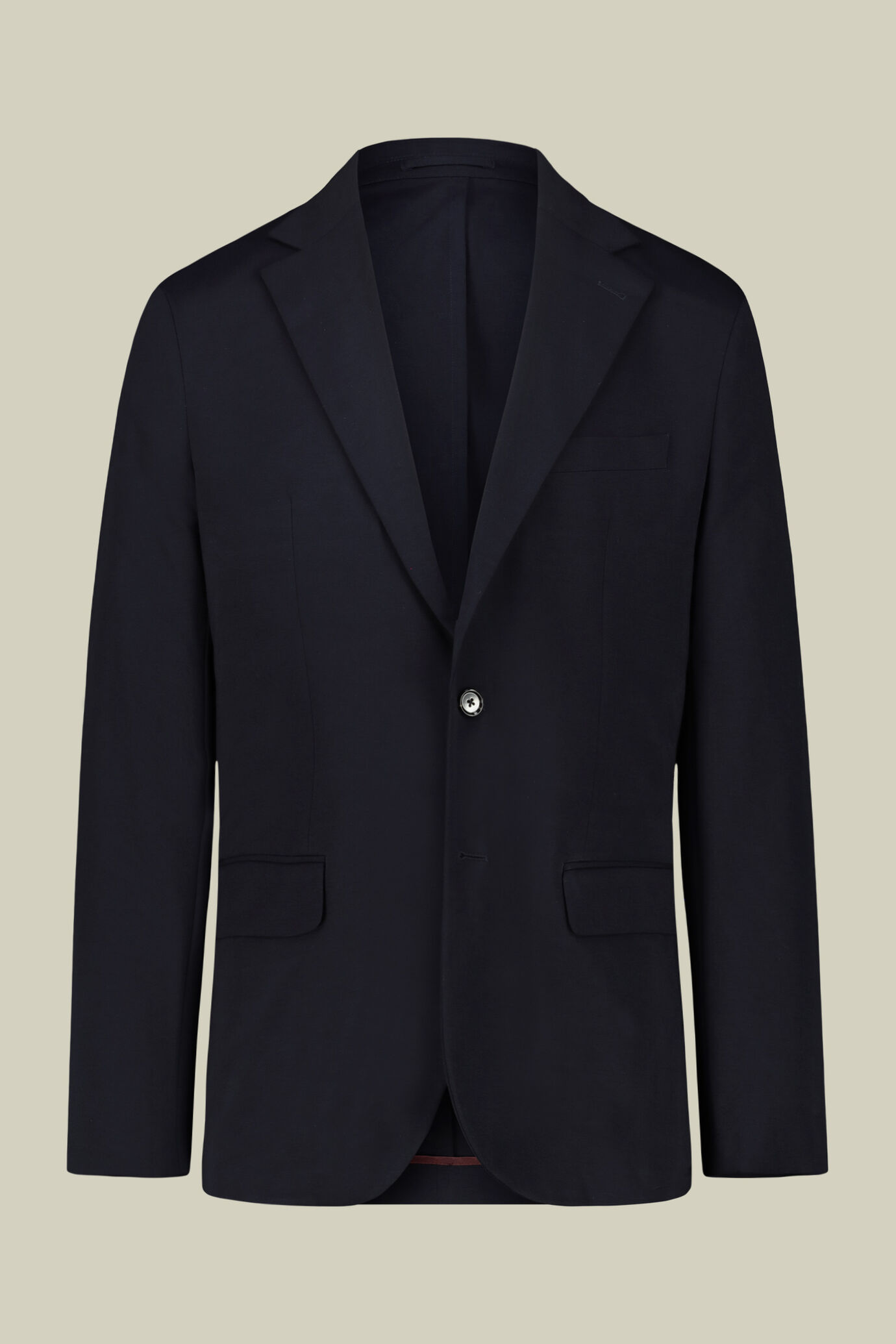 Veste homme à simple boutonnage en jersey