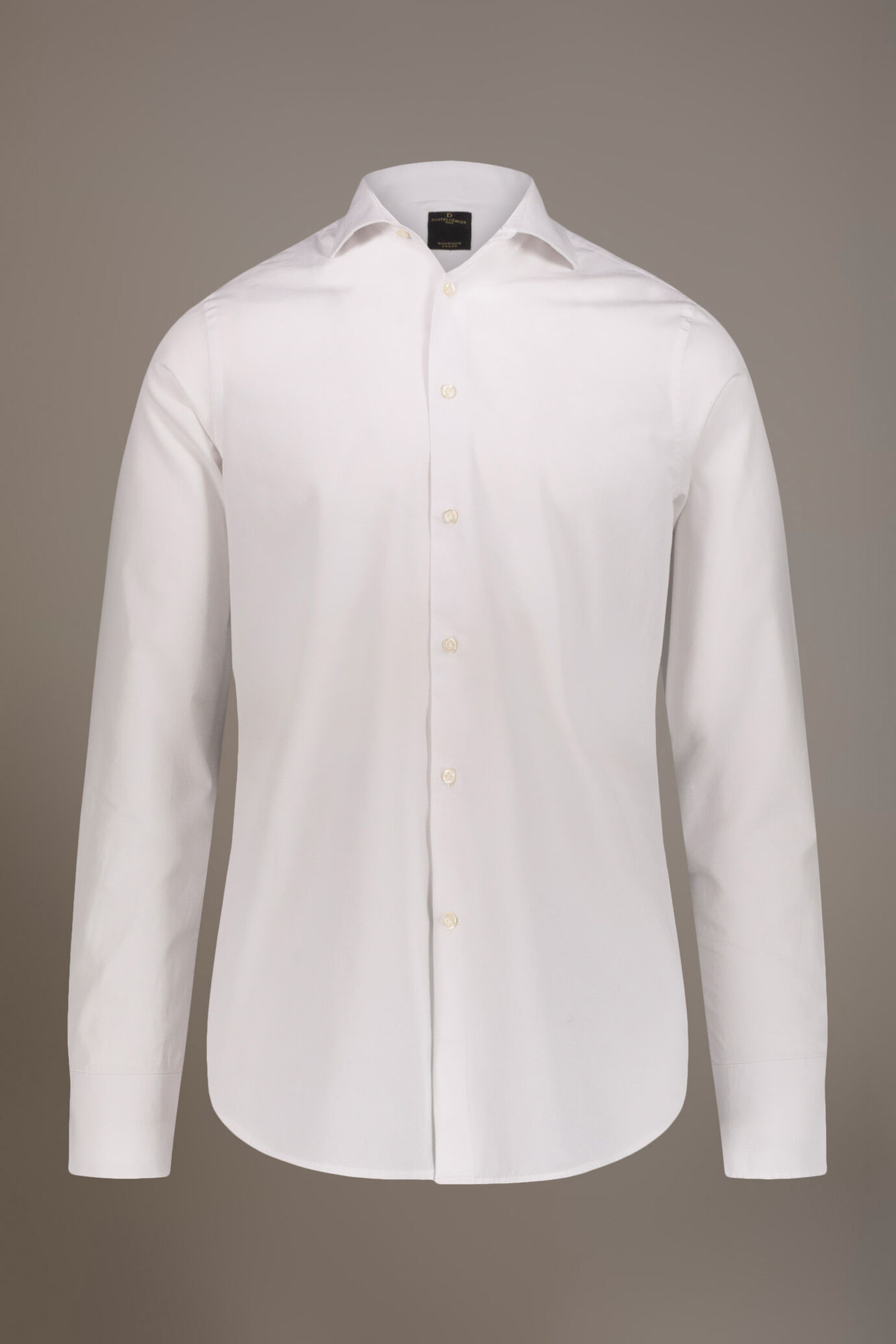 Camicia classica collo francese classic fit fil a fil image number 3