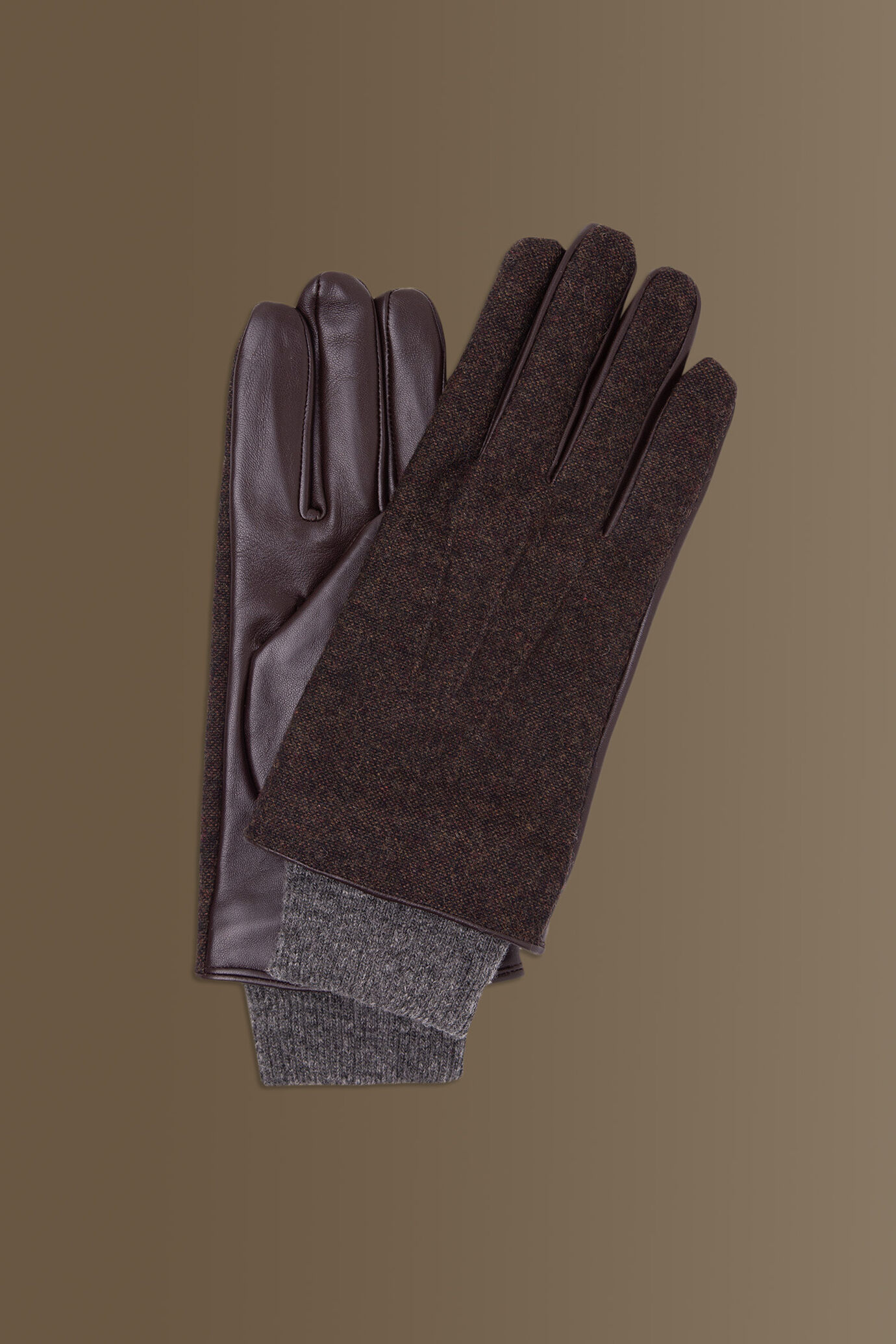 Gloves 100% leather and fabric image number 0