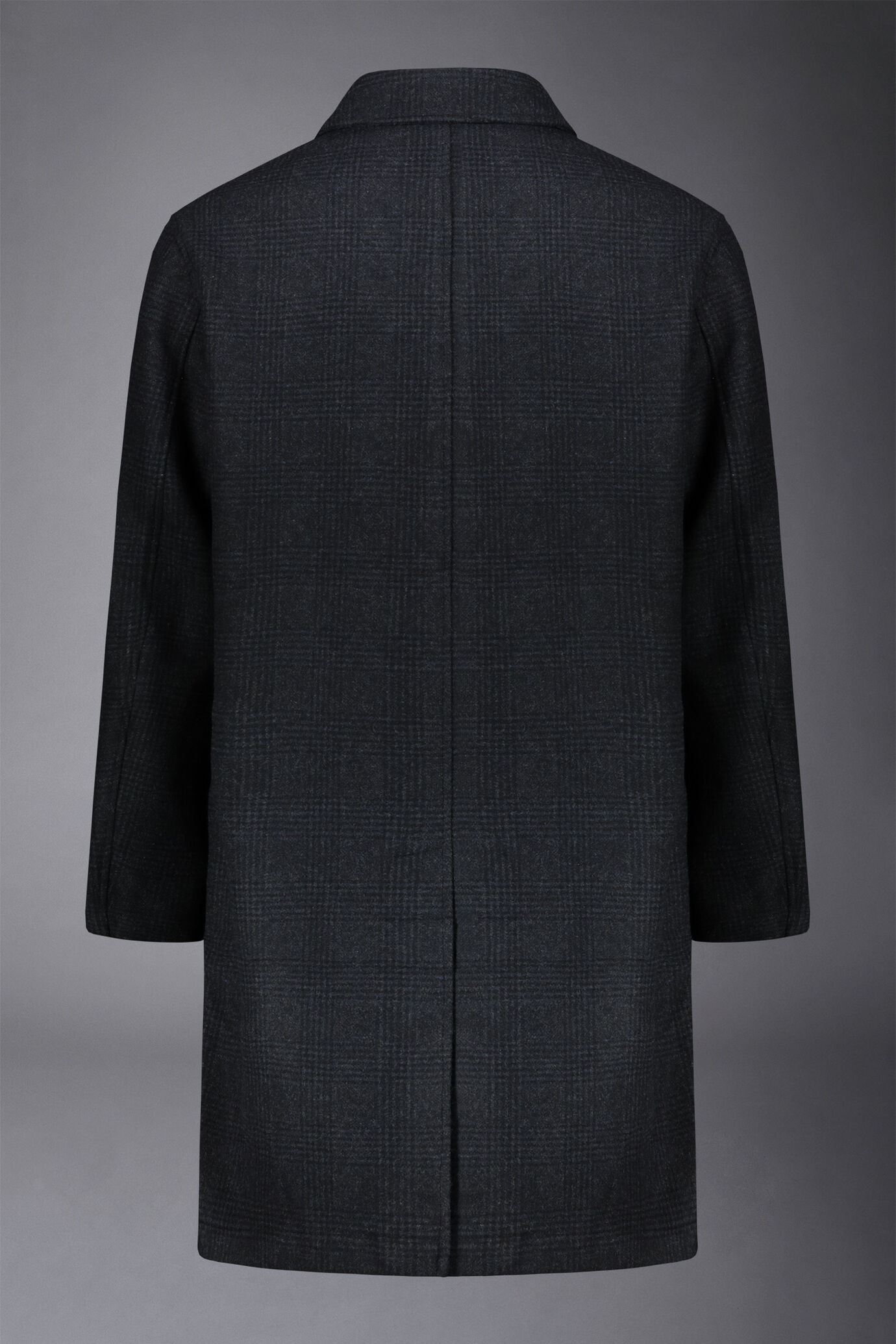 Cappotto uomo loden monopetto a quadri misto lana image number 5