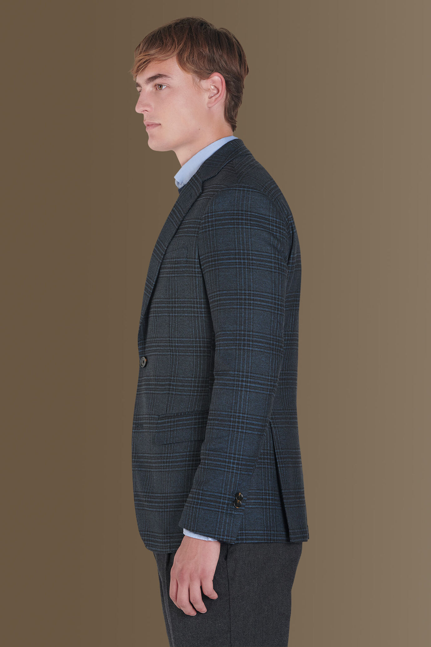 Single breasted check jacket image number 2