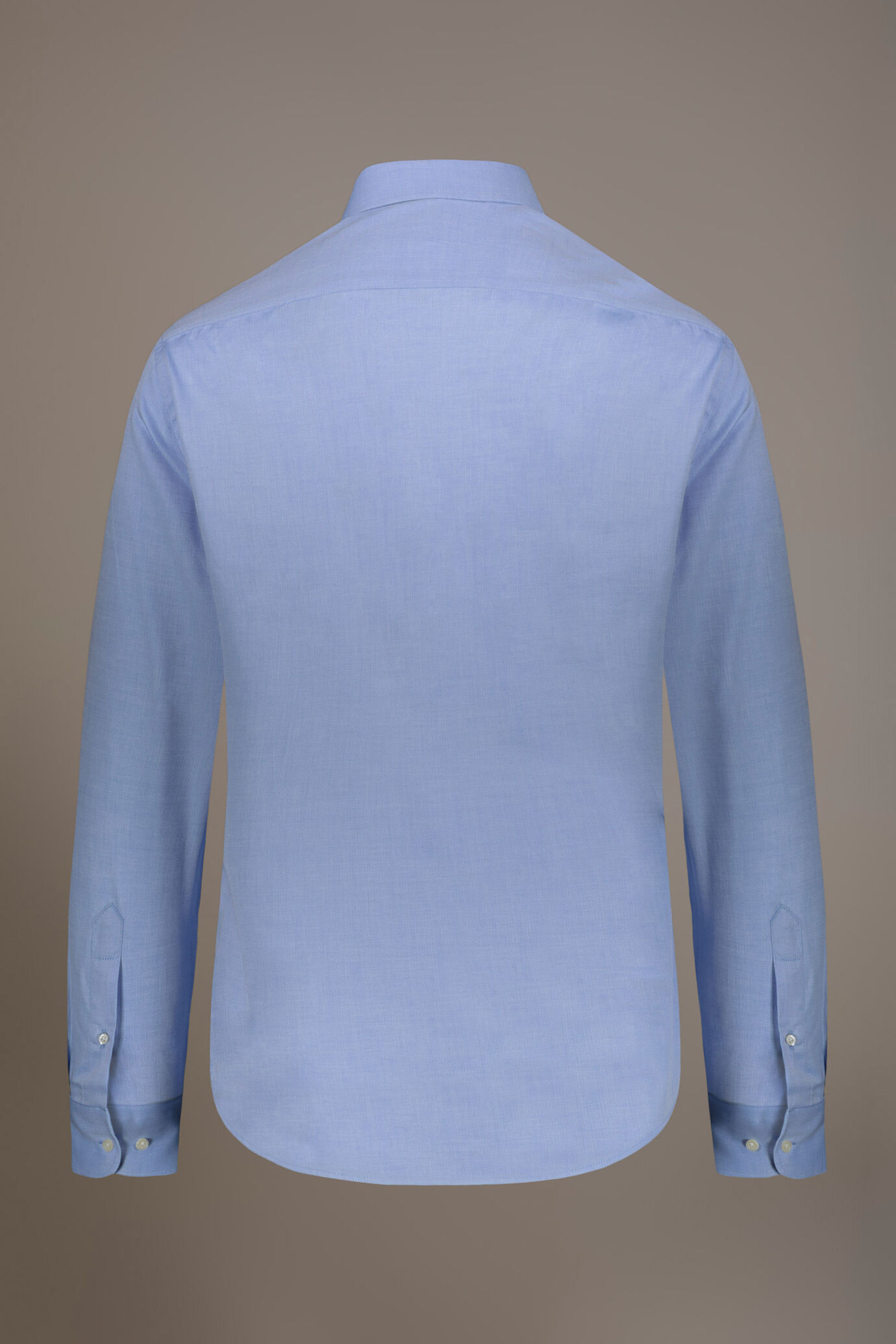 Classic shirt with french collar classic fit herringbone fabric image number 4