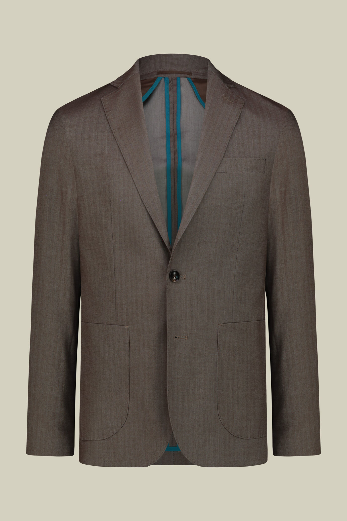 Men's single-breasted suit in solaro fabric, regular fit