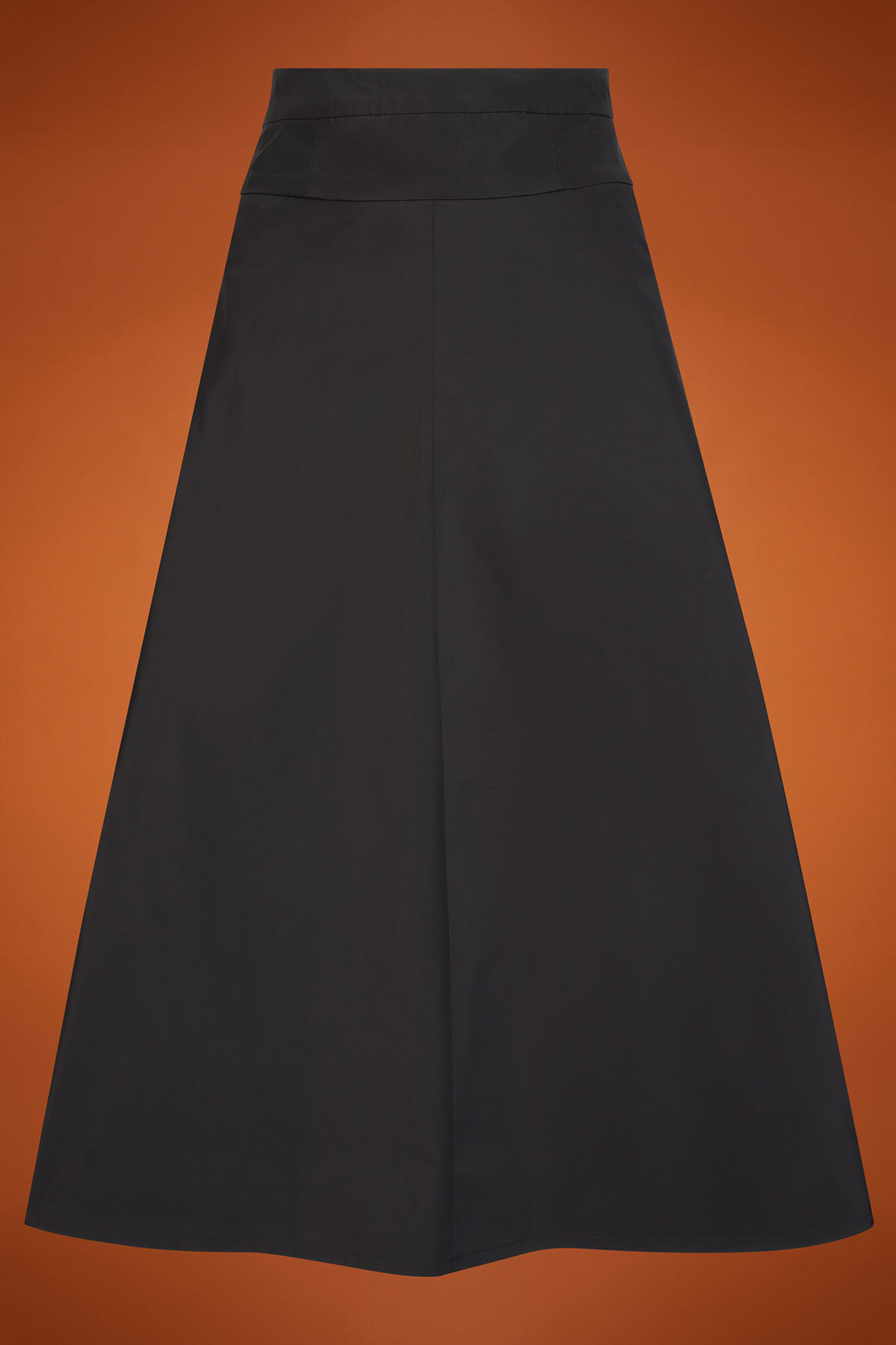 Women's taffeta half-circle skirt with a basque in a regular fit image number 4