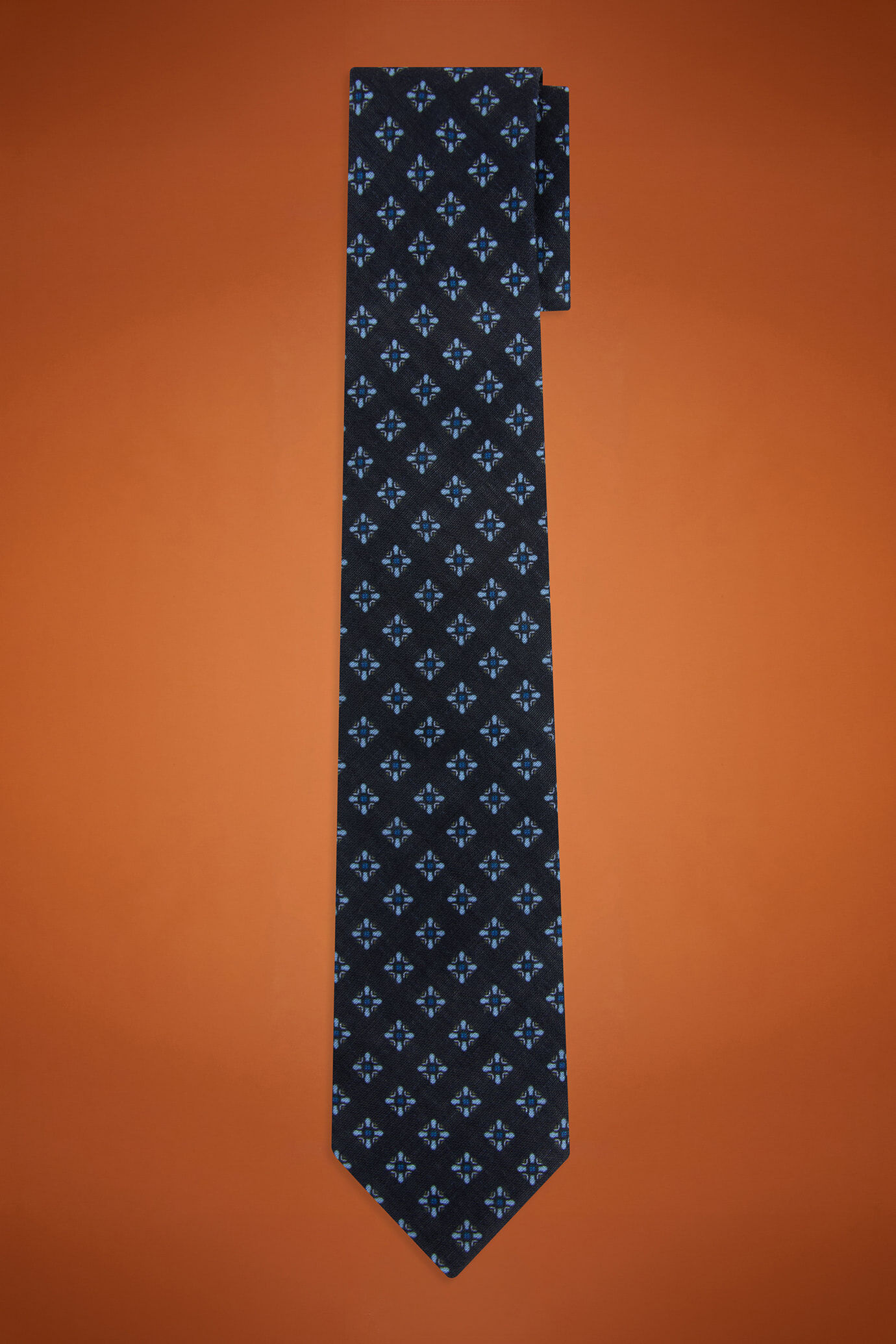 Men's micro patterned tie image number 0