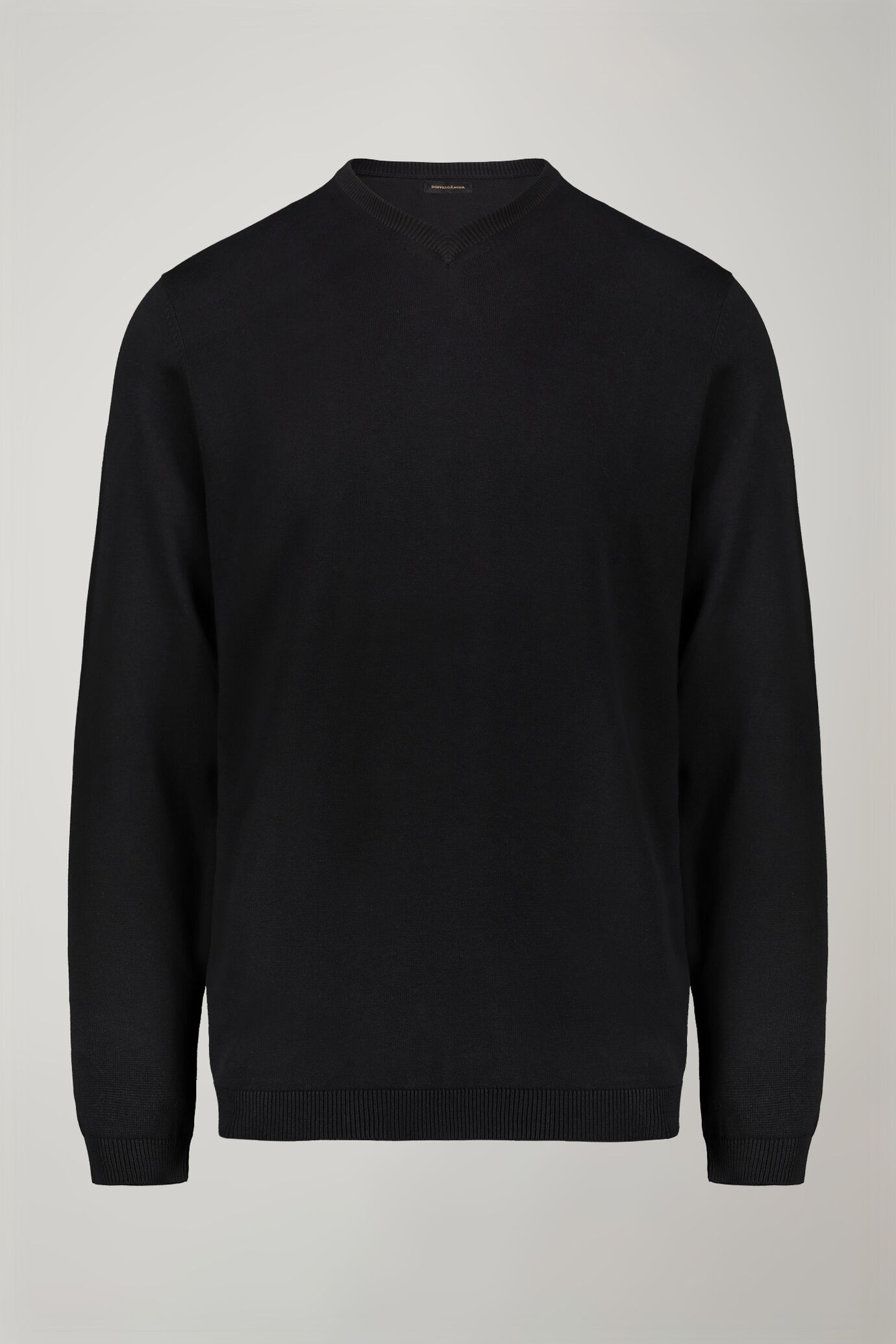 Herren-Pullover mit V-Ausschnitt aus 100 % Baumwolle in normaler Passform image number 4