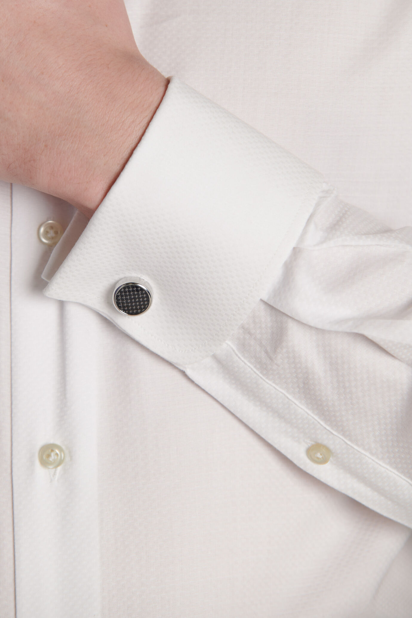 Gioielli Maschili Gemelli Per Camicia Uomo BANEMI - Design Quadrato In Rame E Acciaio Accessori Abito Formale - 5