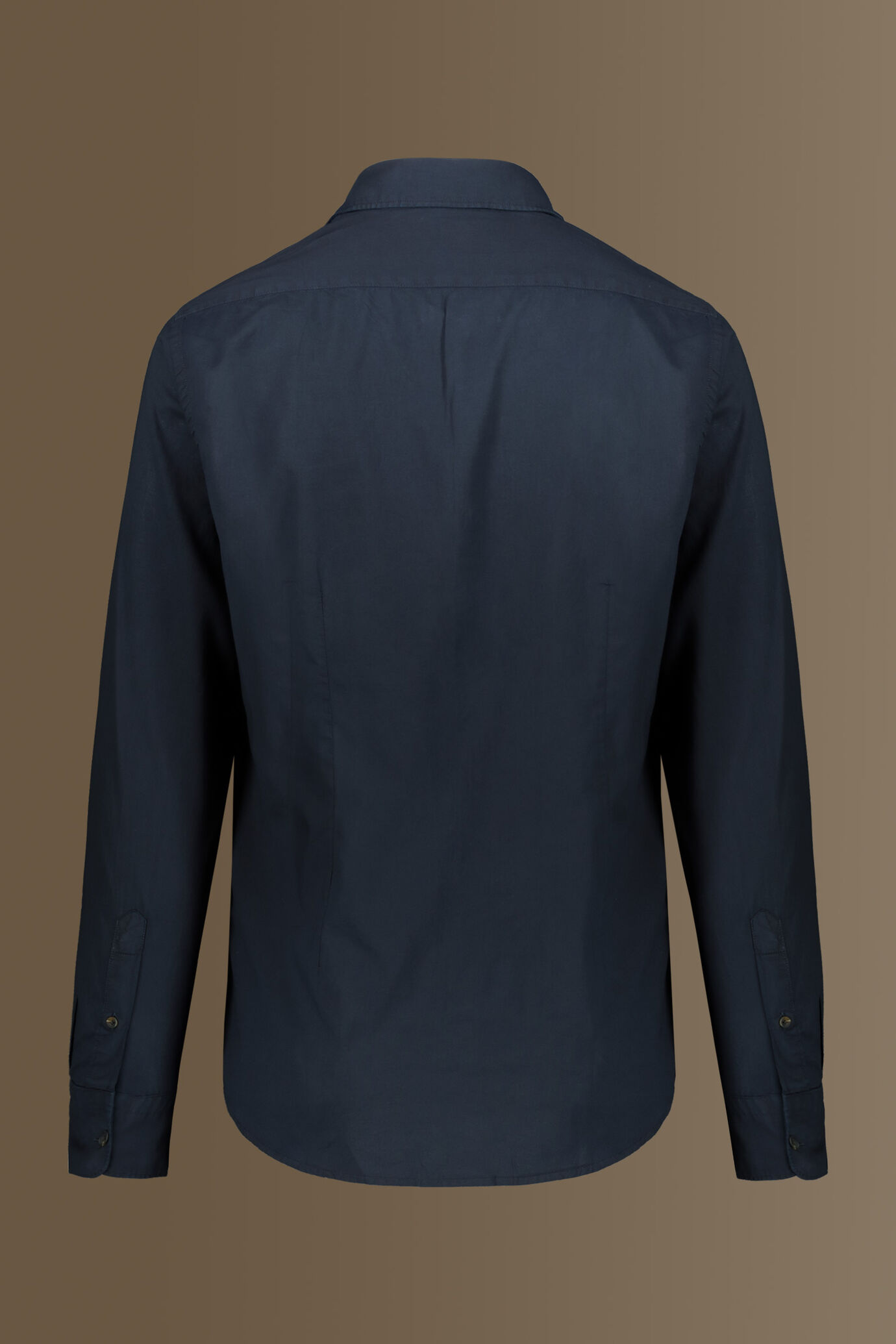 Camicia casual uomo collo francese in mussola di cotone image number 4