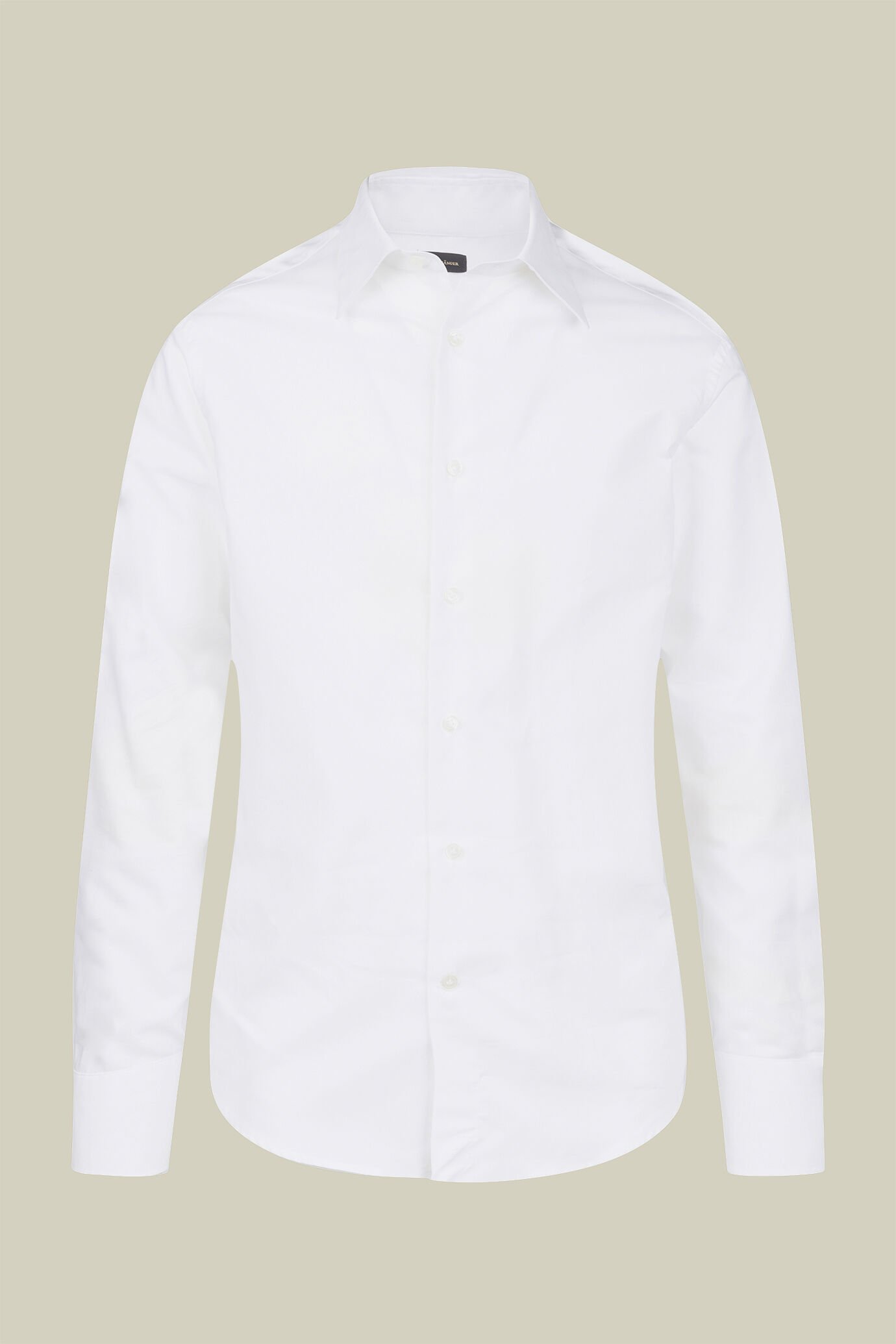Chemise classique pour homme, 100% coton, à col classique et tissu pinpoint, coupe classique