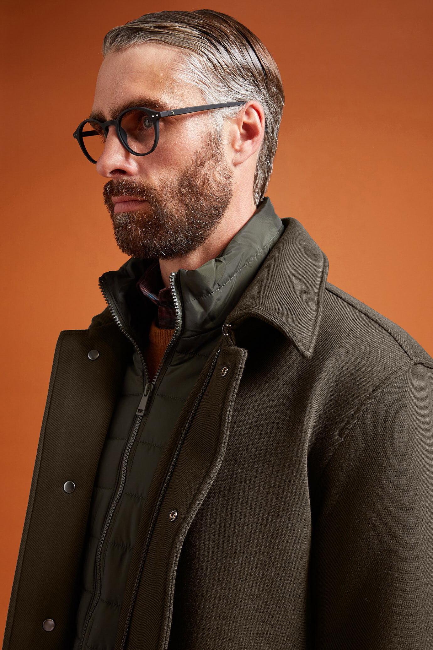 Cappotto uomo imbottito con pettorina removibile regular fit image number 3