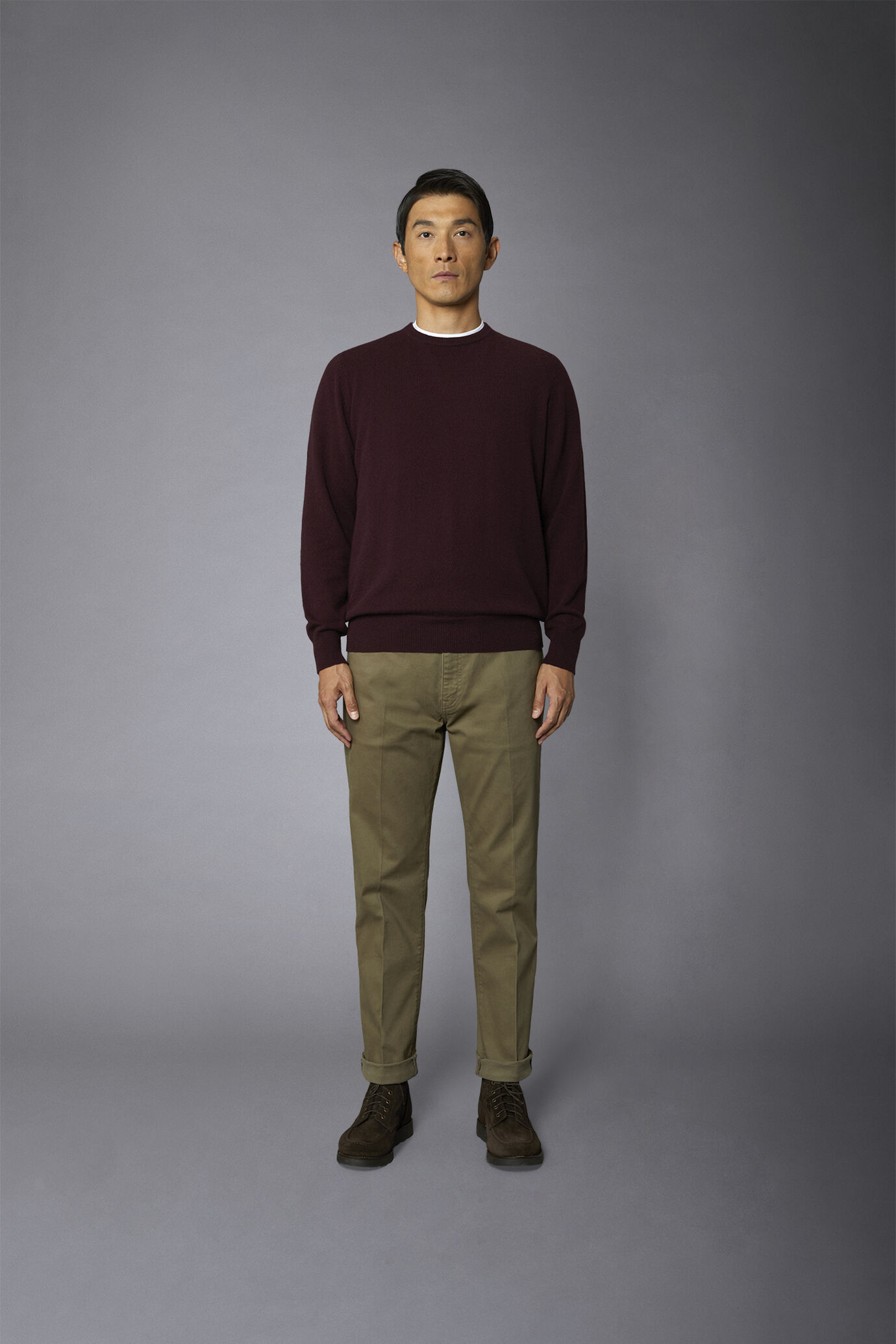 Pantalone uomo 5 tasche tessuto twill lavato regular fit image number 2
