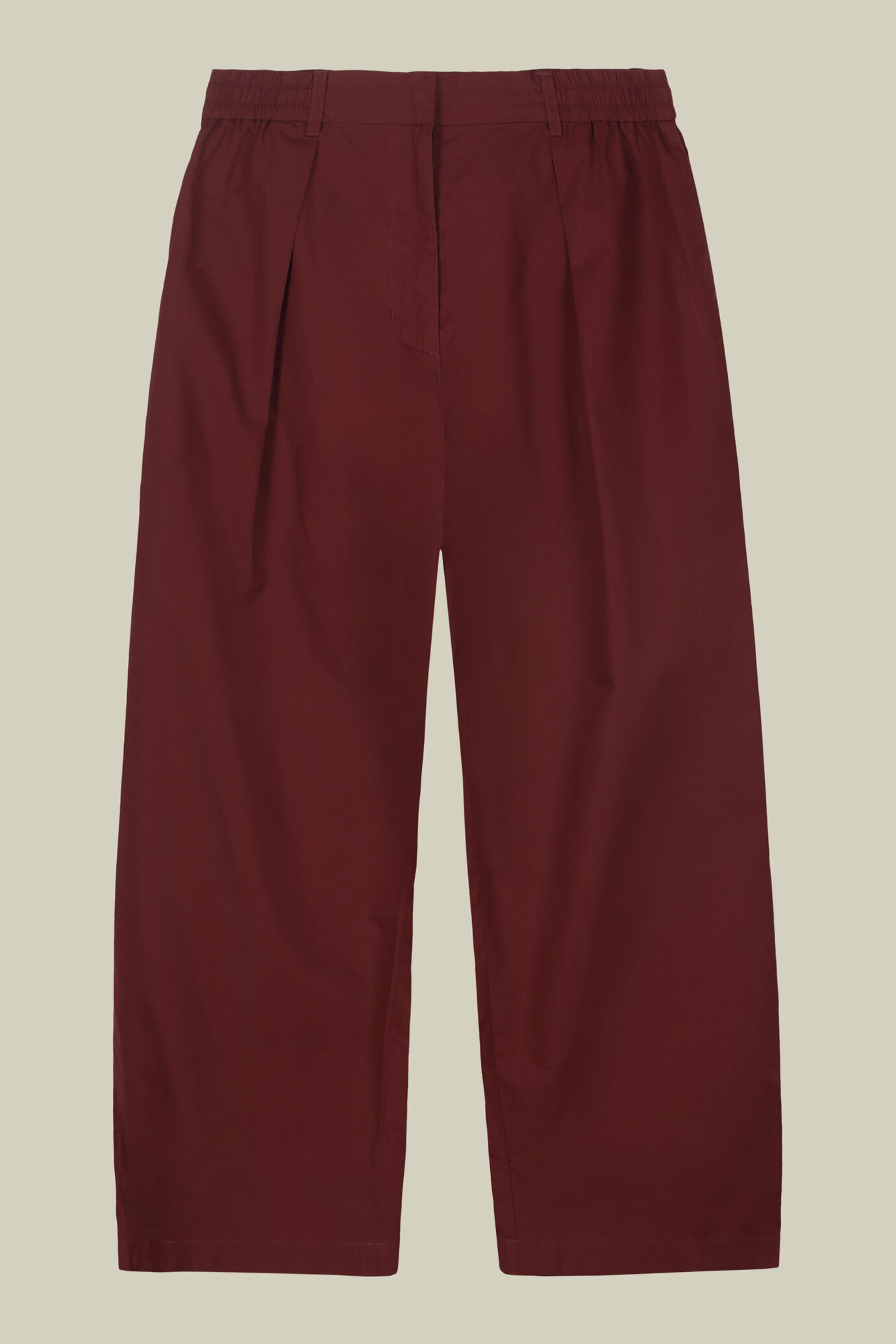 Pantalone donna con pince 100% cotone image number 4
