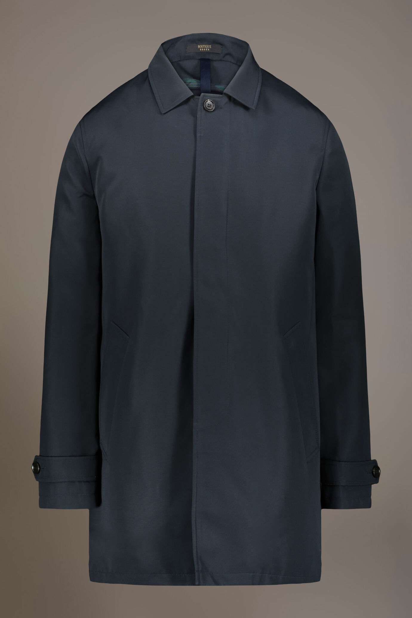 Padded raincoat in technical fabricand removable padding image number 5