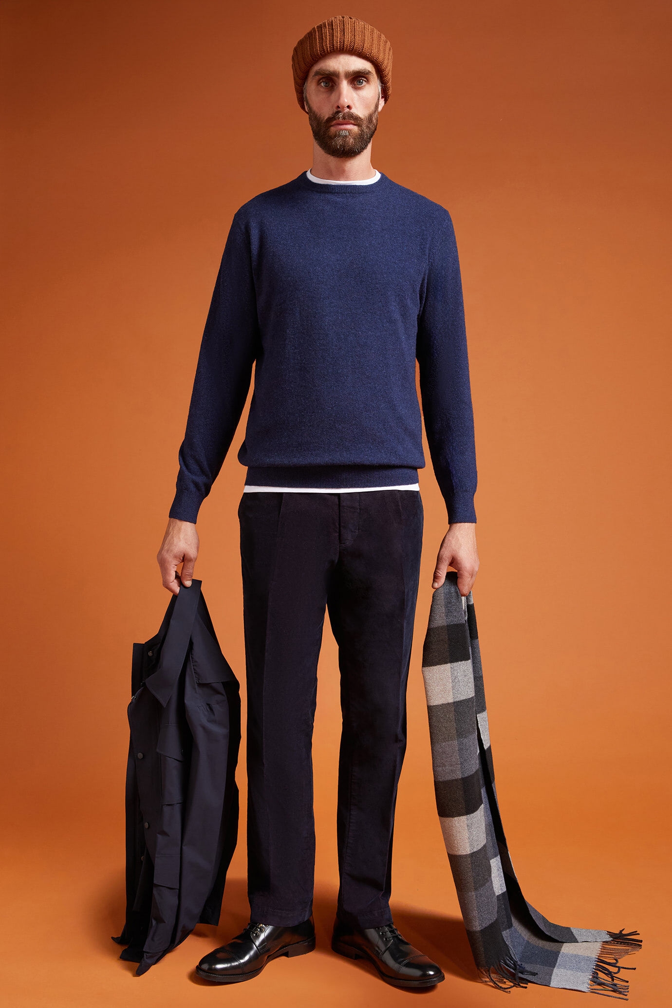 Maglia uomo girocollo misto lana lambswool regular fit image number 1