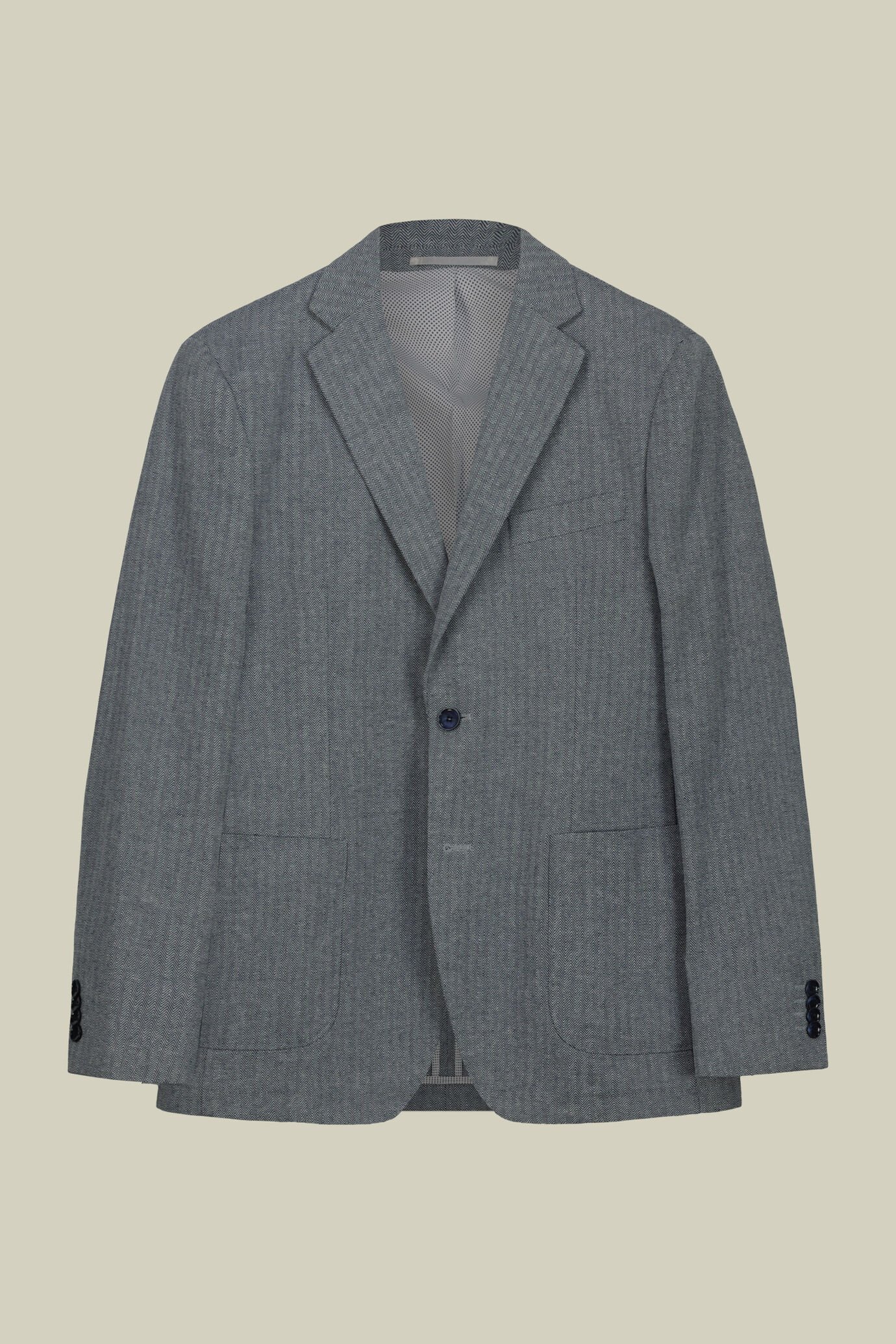Veste homme à un bouton, motif chevrons image number 0