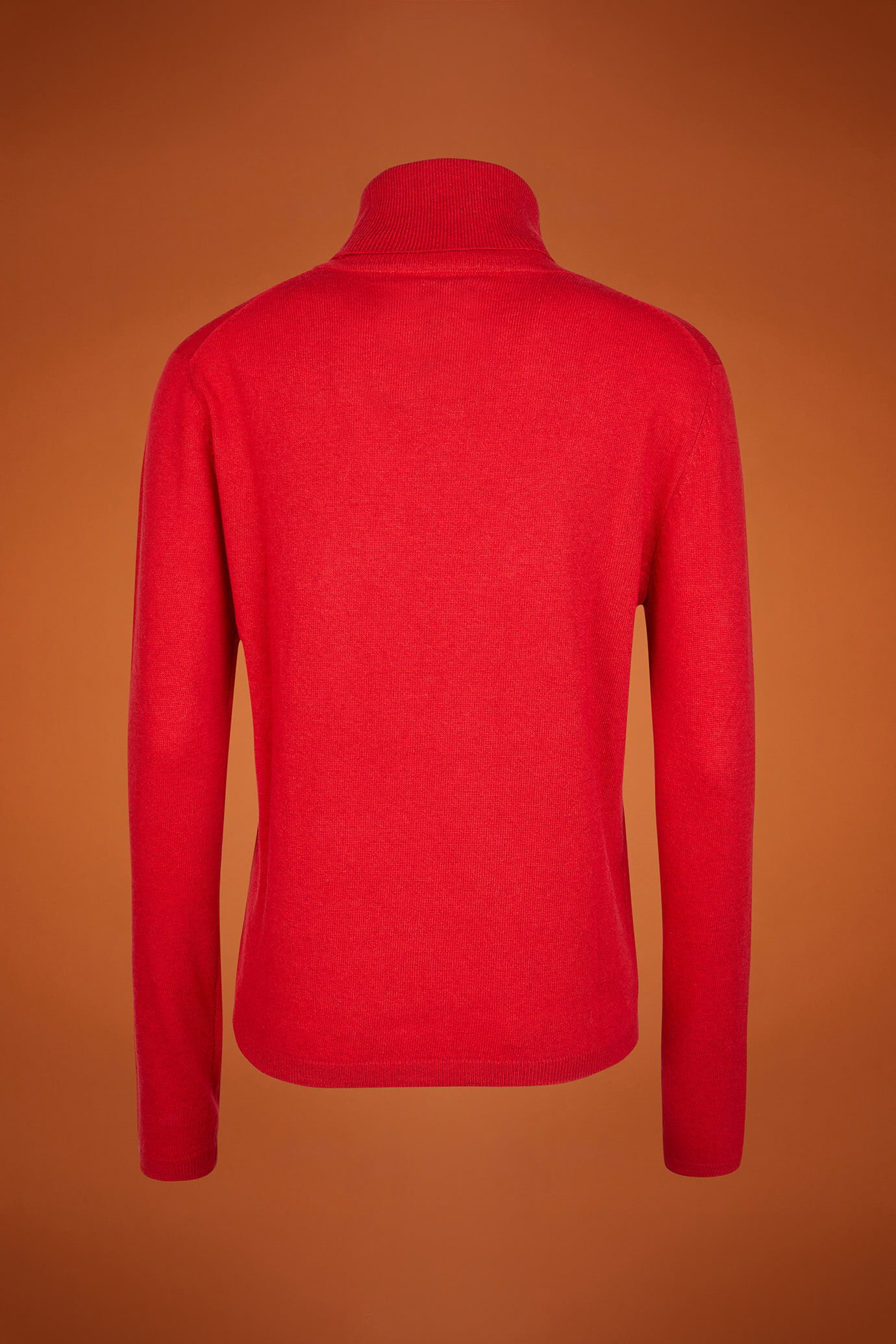 Pull col montant pour femme, coupe classique, en laine et cachemire image number 5