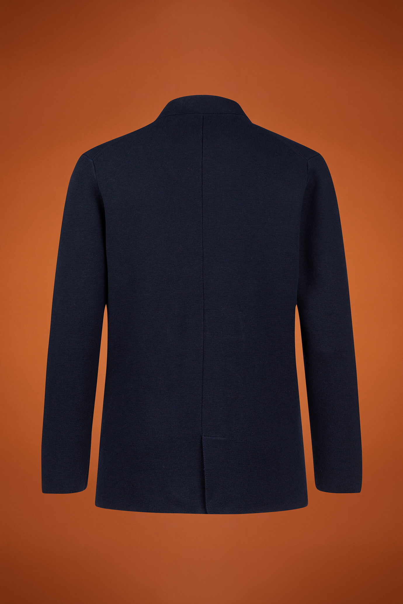 Zweireihige Herren-Strickjacke aus 100 % Baumwolljersey Punto Milano in normaler Passform image number 6