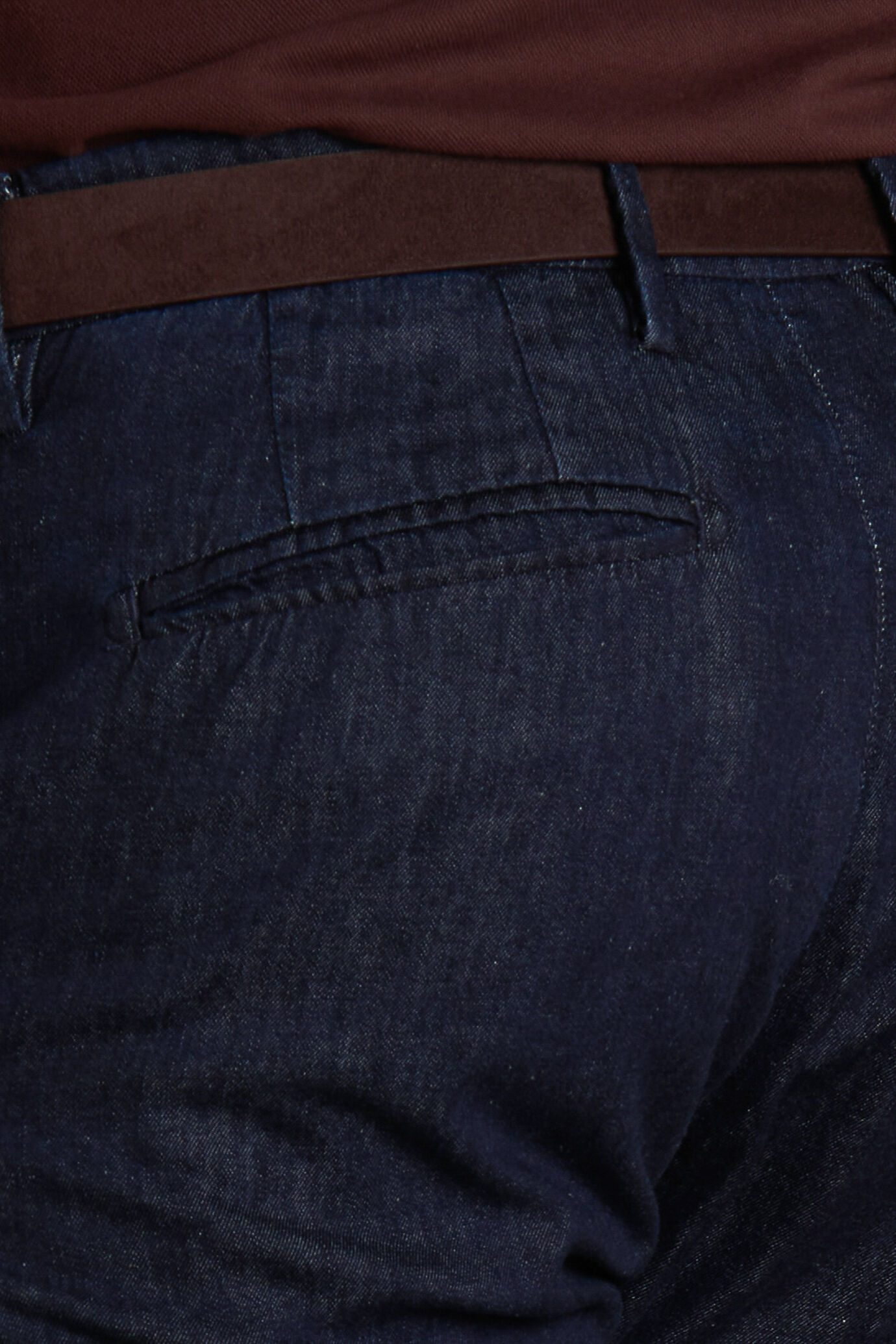 Pantalone uomo chino con elastico in vita in denim image number 3