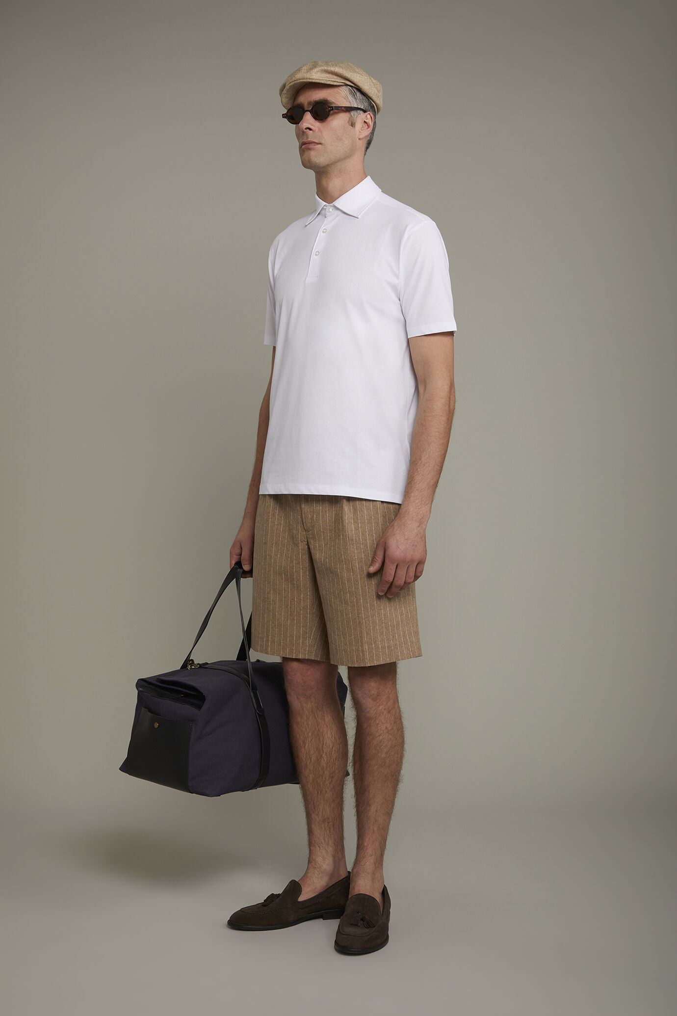 Polo homme à manches courtes en 100 % coton supima, coupe régulière image number 1