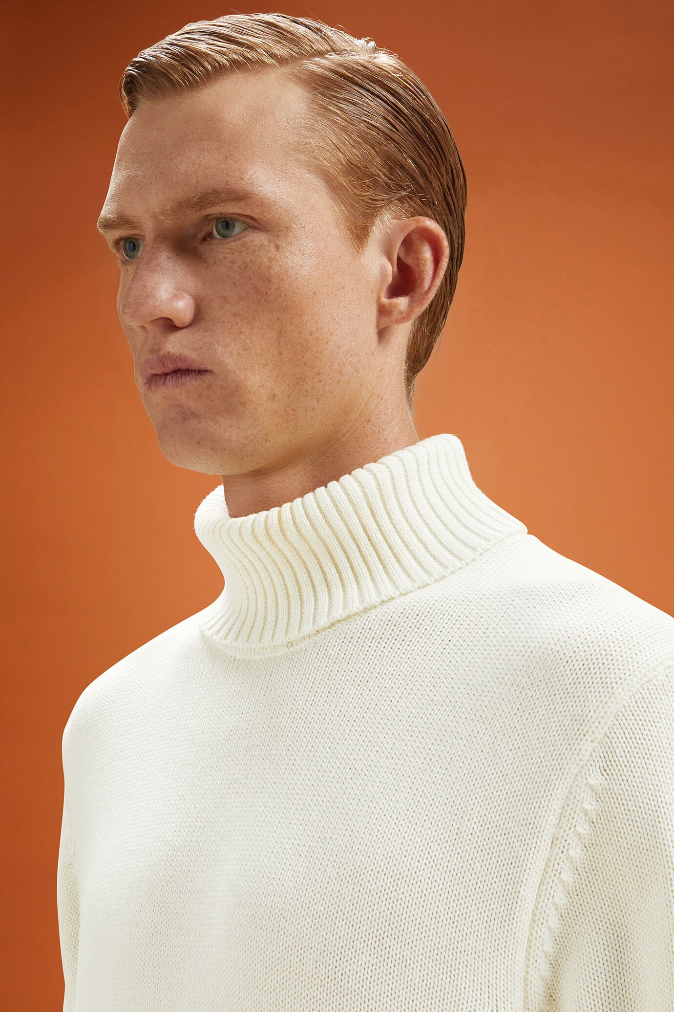 Maglia uomo dolcevita in costa inglese regular fit image number 4