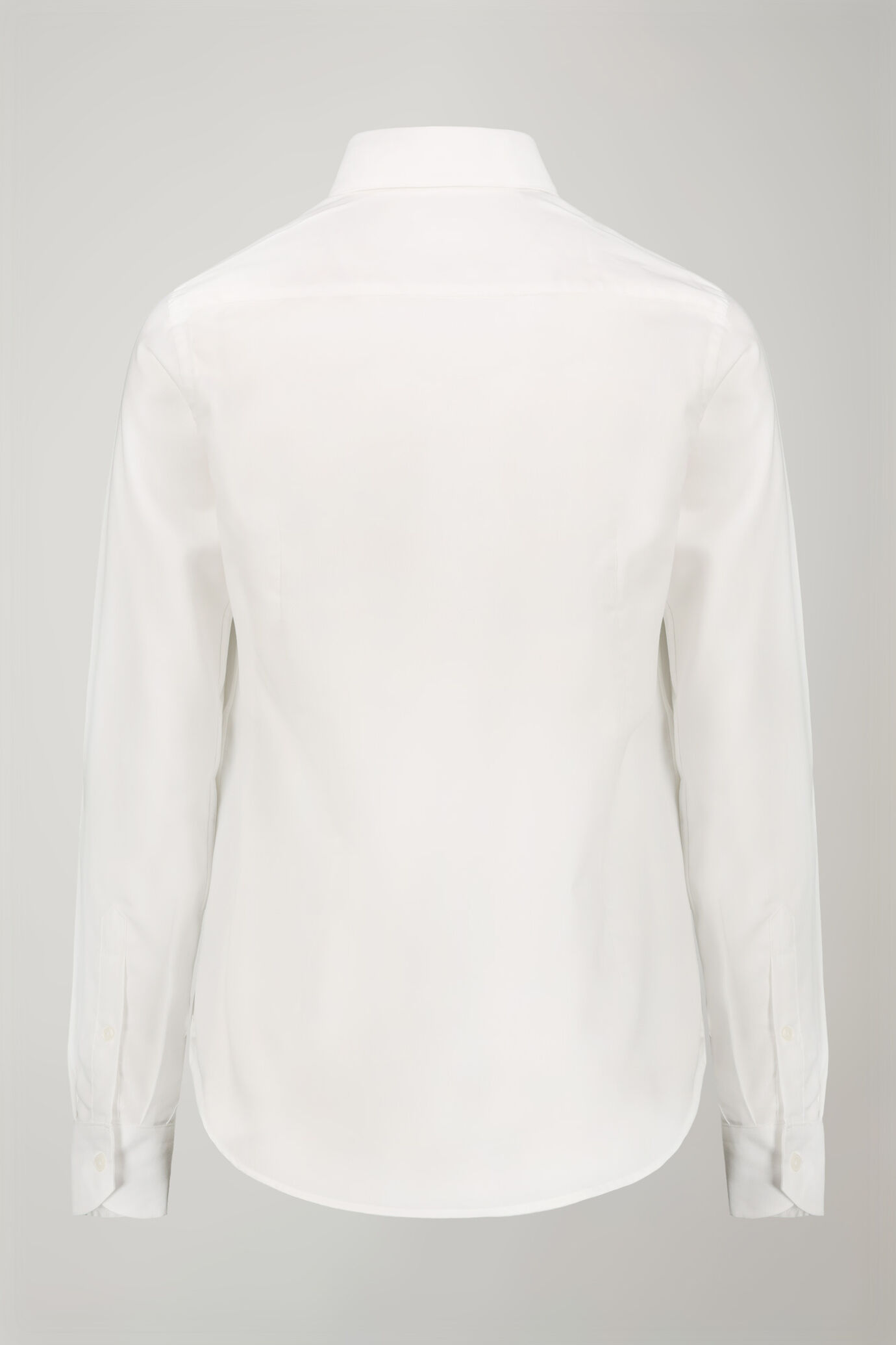 Men's shirt classic collar 100% cotton pinpoint fabric plain regualr fit image number 6