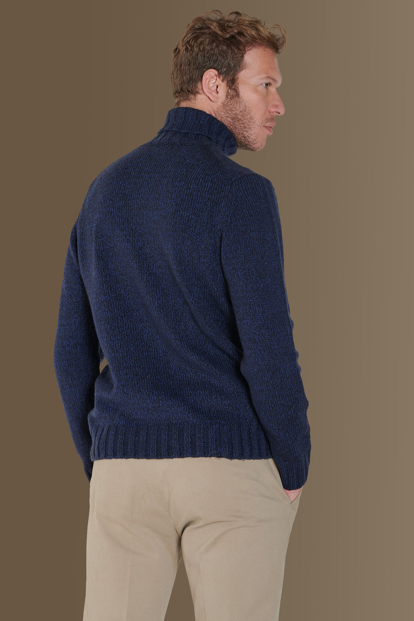 Turtleneck sweater english rib image number 2