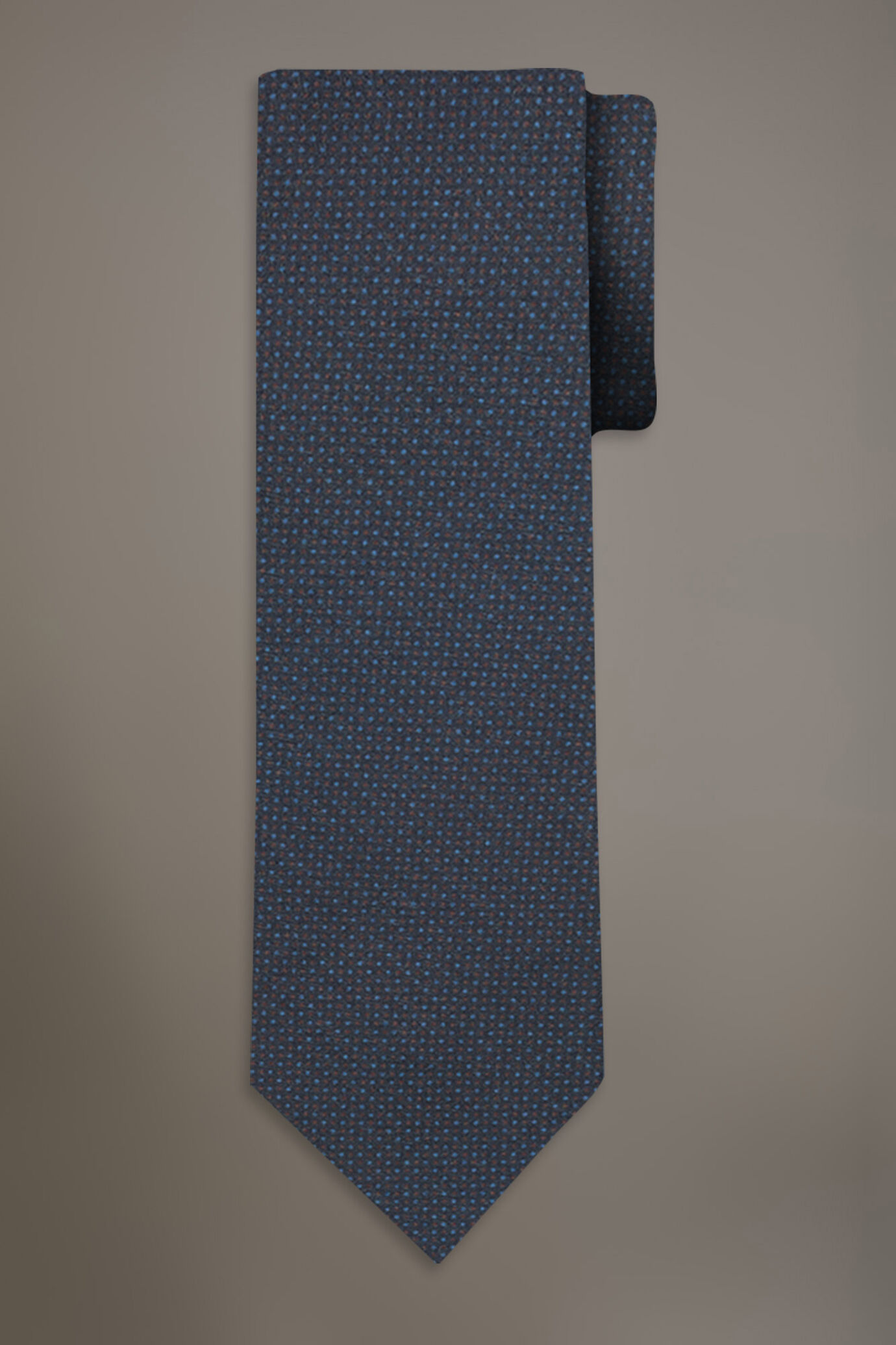 Micro pois fancy wool touch tie
