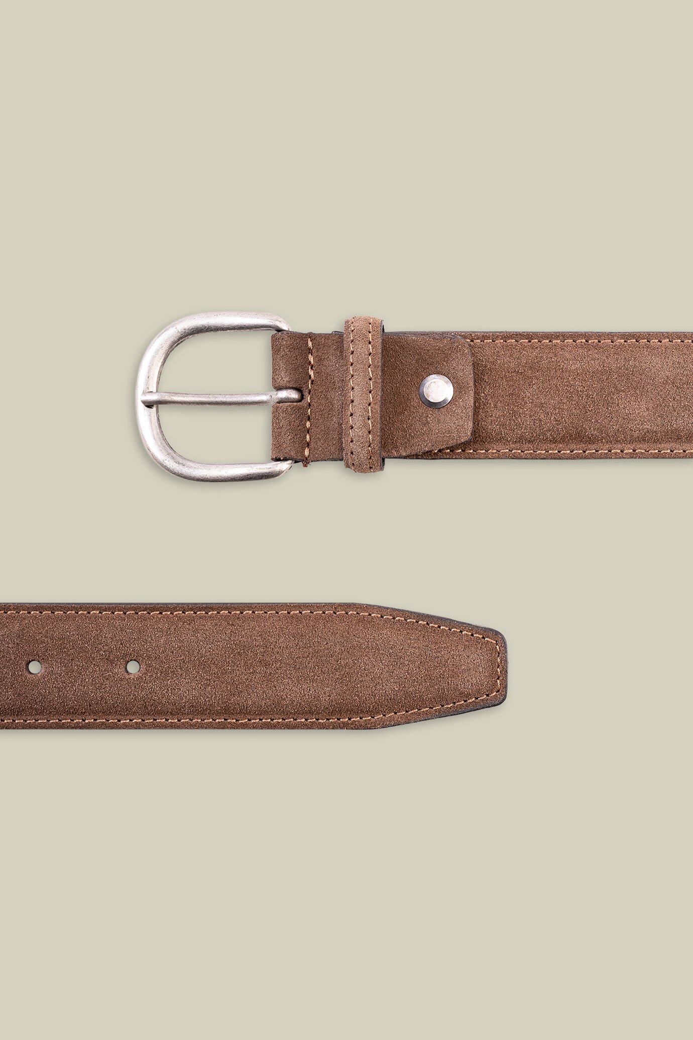 Ceinture pour homme en daim véritable image number 2