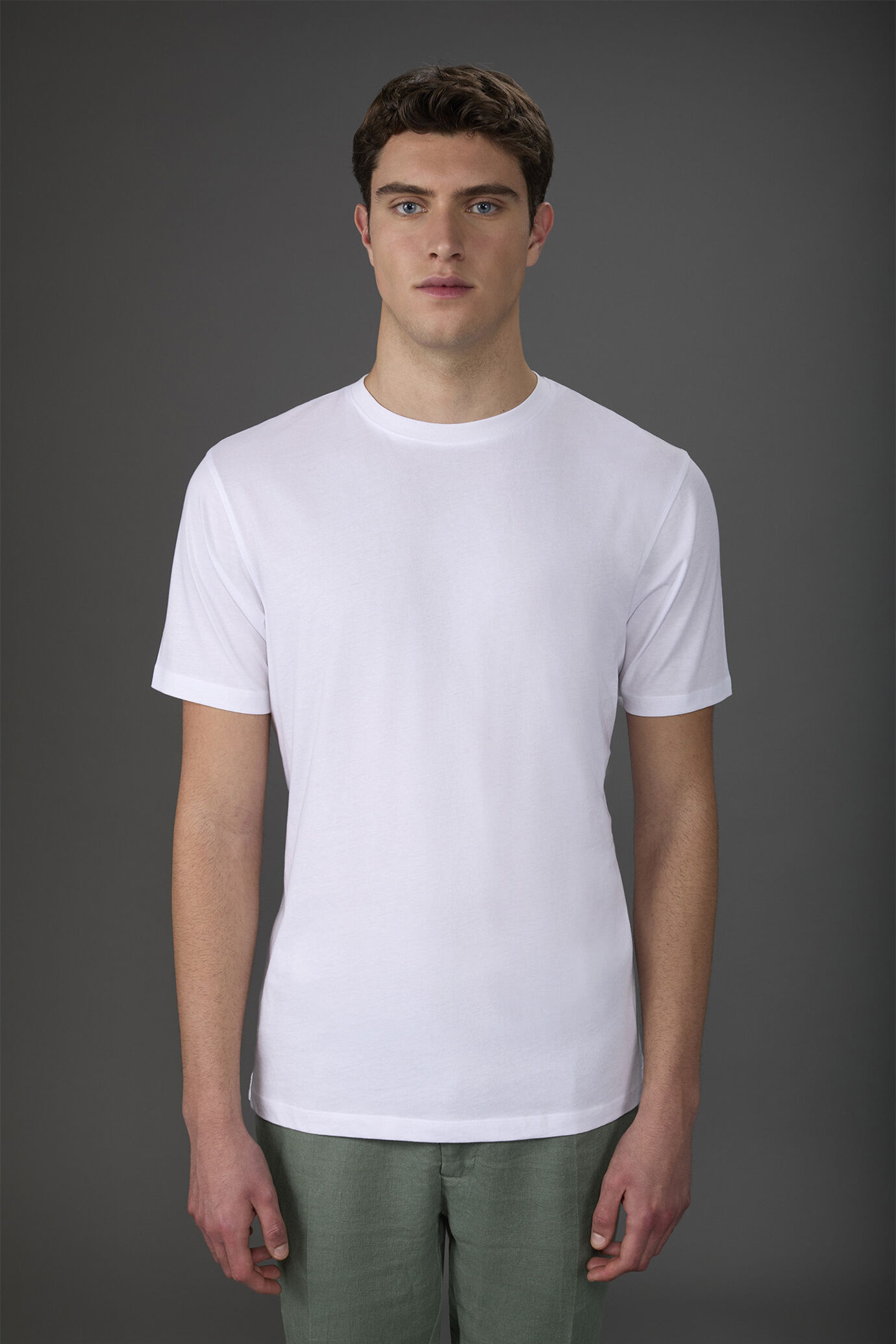 Kurzarm-T-Shirt für Herren mit Rundhalsausschnitt aus Bio-Baumwolle image number 0