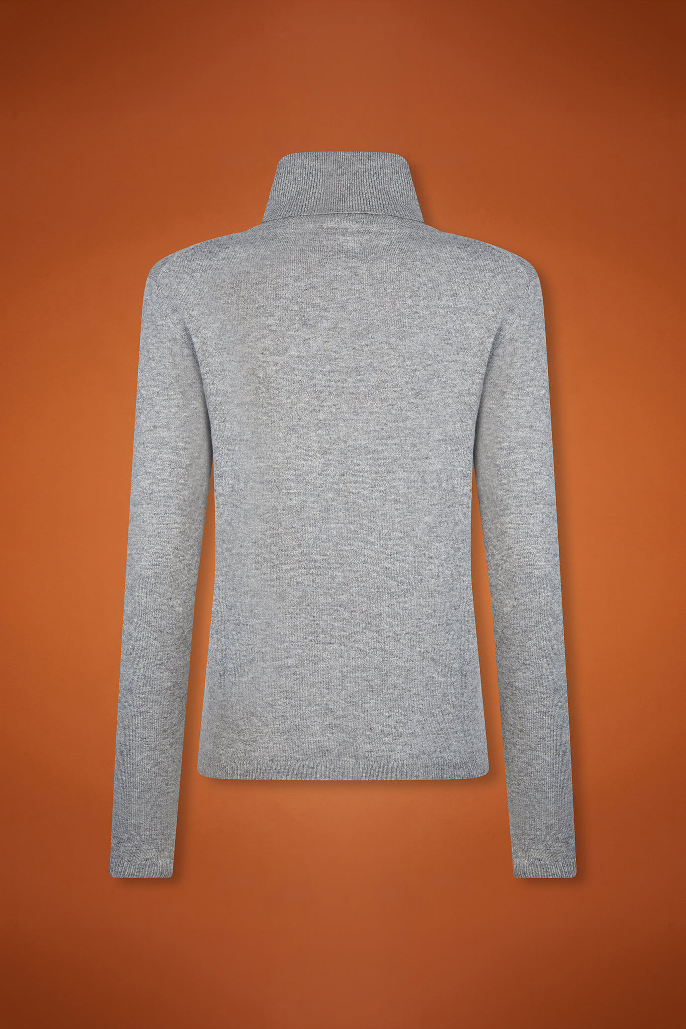 Women's regular fit high neck jumper in a blend of wool and cashmere image number 5