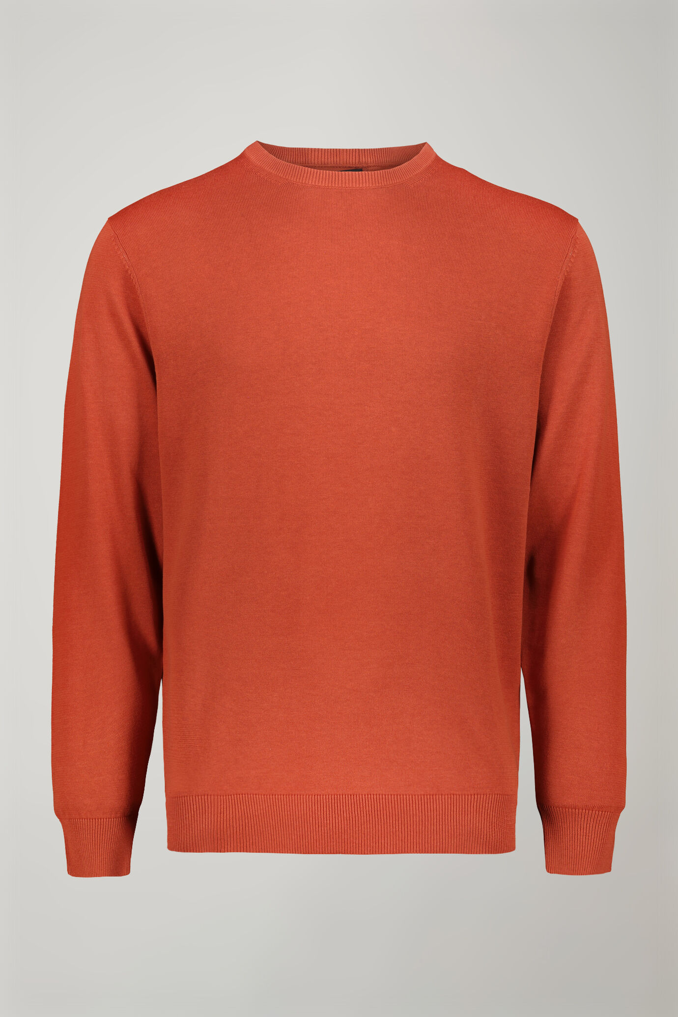 Pull homme &agrave; col rond 100&nbsp;% coton coupe r&eacute;guli&egrave;re image number 4