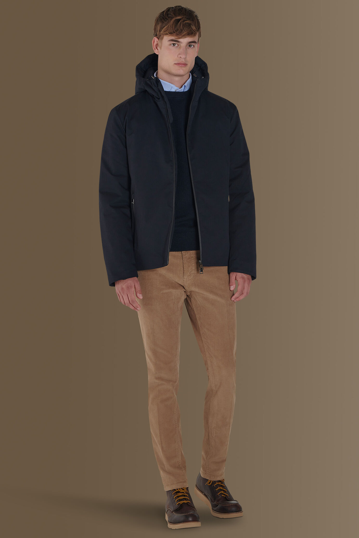 Coated tech padded jacket image number 0
