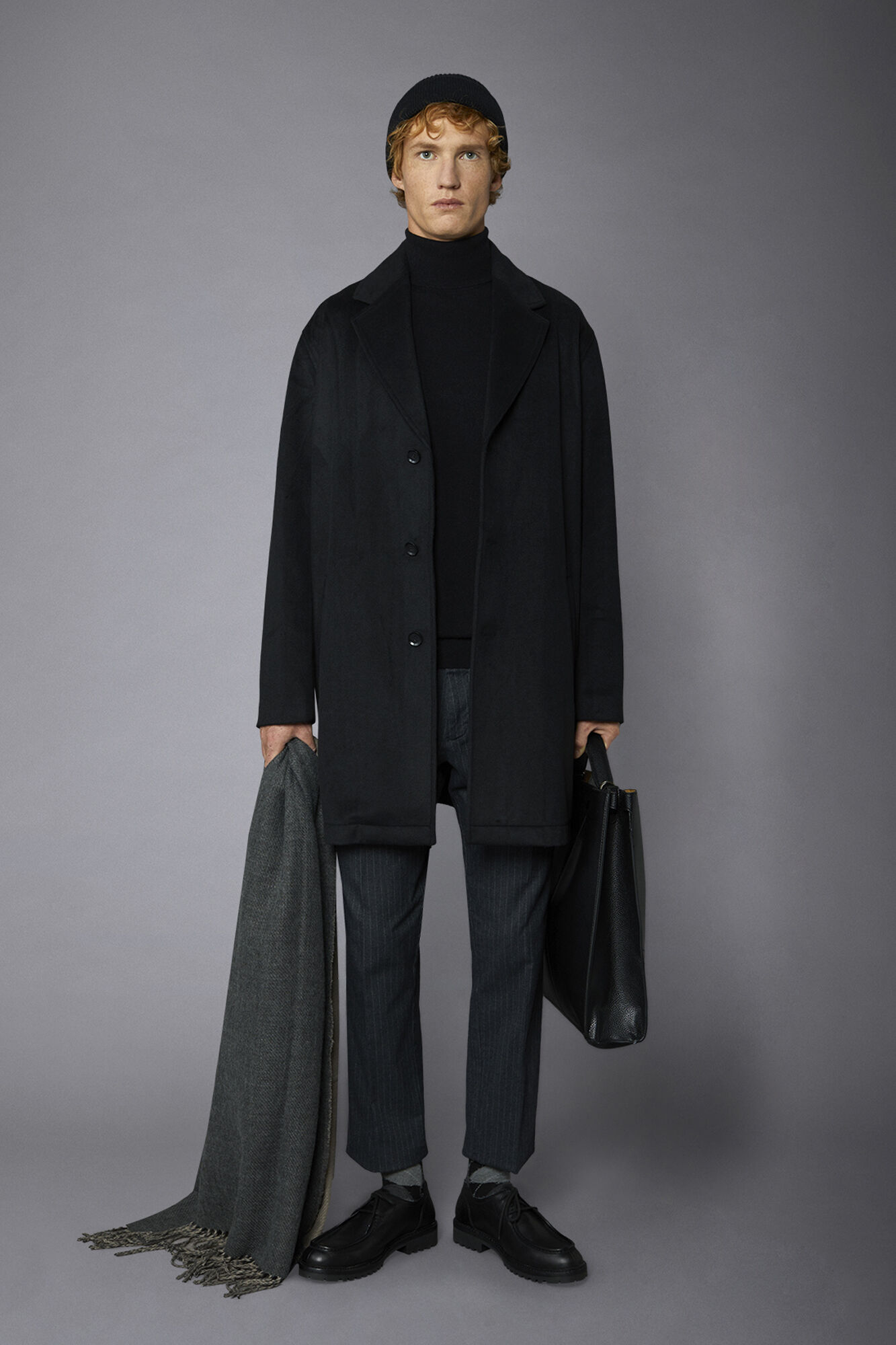 Mens single breasted wool coat cheap