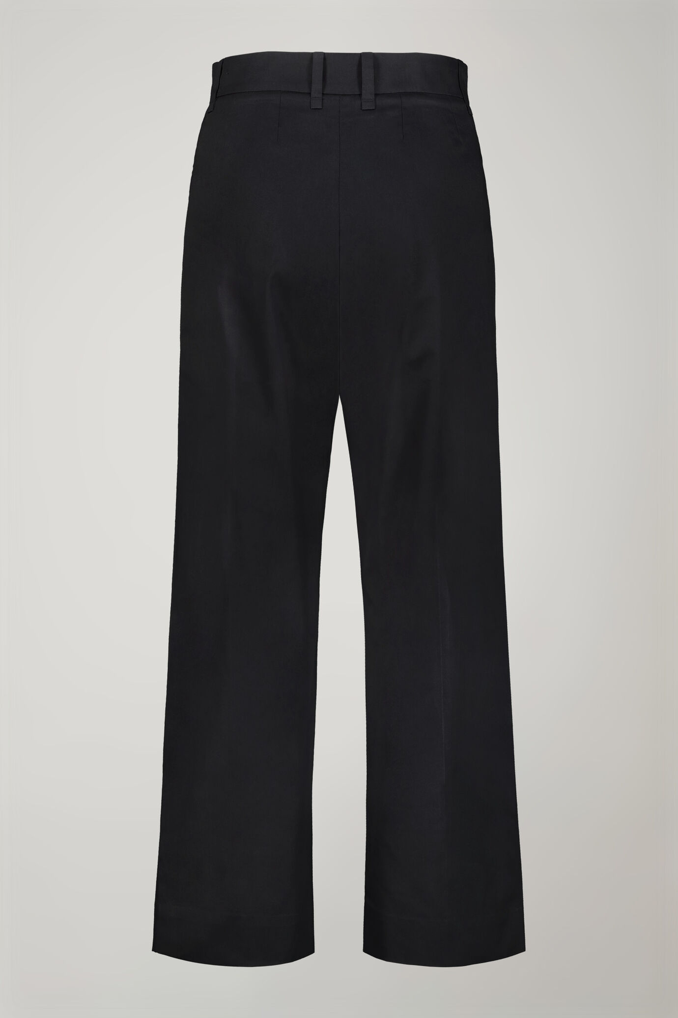 Pantalone donna 100% cotone tinta unita regular fit image number 5