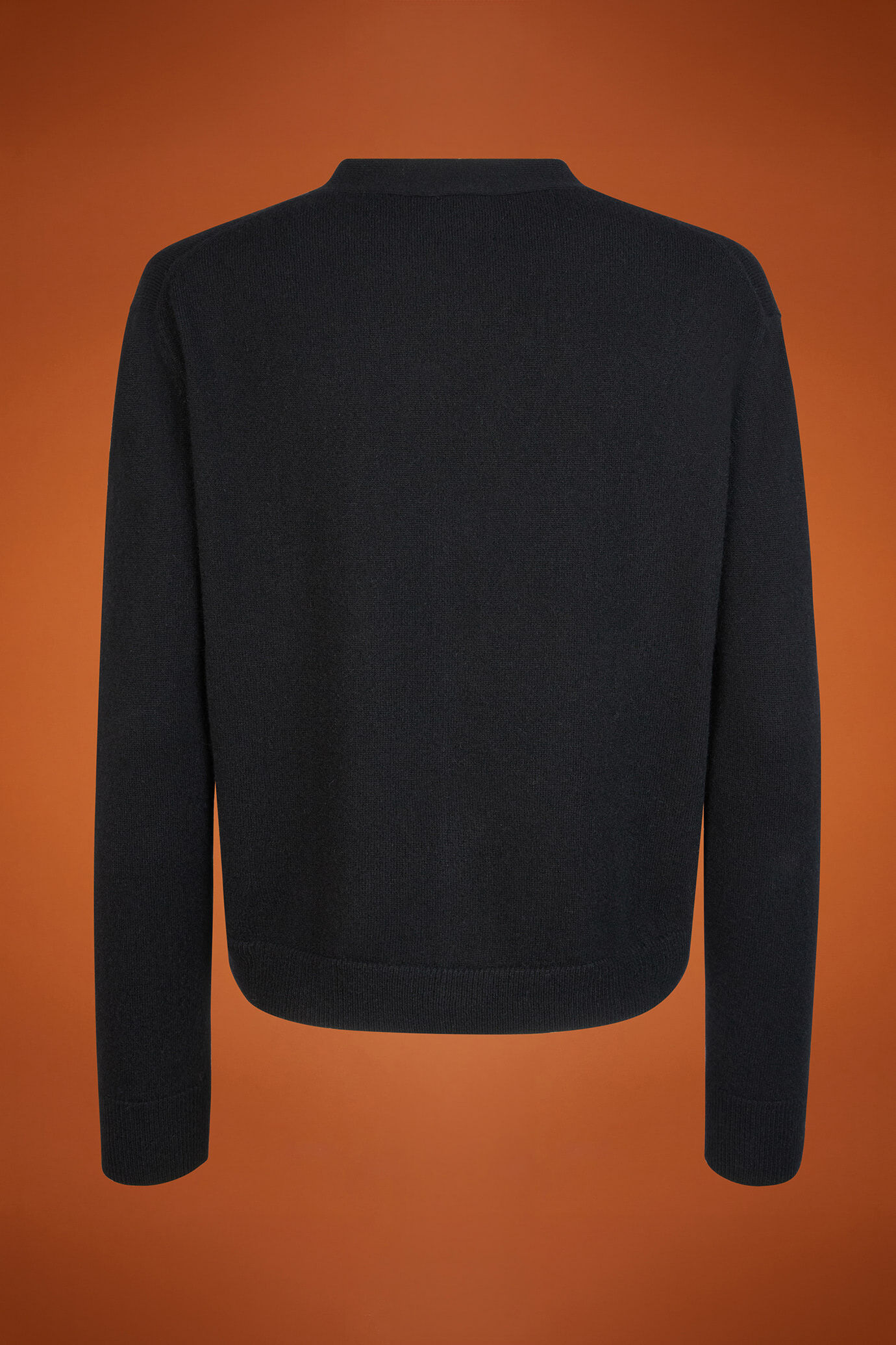 Cardigan donna girocollo 100% cachemire regular fit image number 5