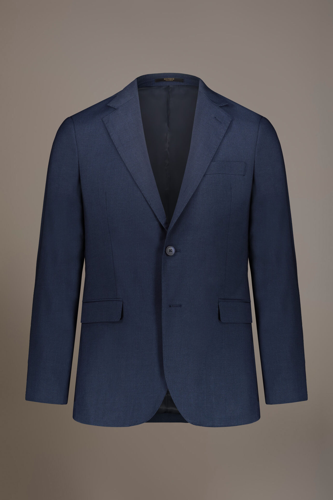Regular fit single-breasted suit in micro pied de poule fabric image number 5