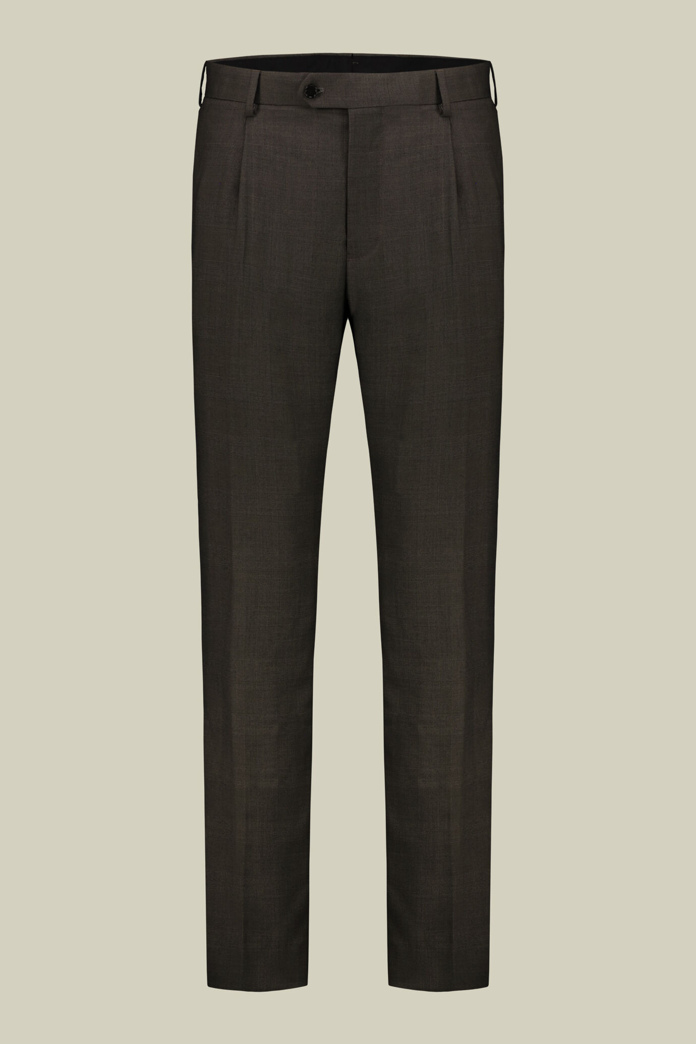 Abito uomo monopetto con pantalone ad una pinces tessuto dal disegno principe di galles image number 6