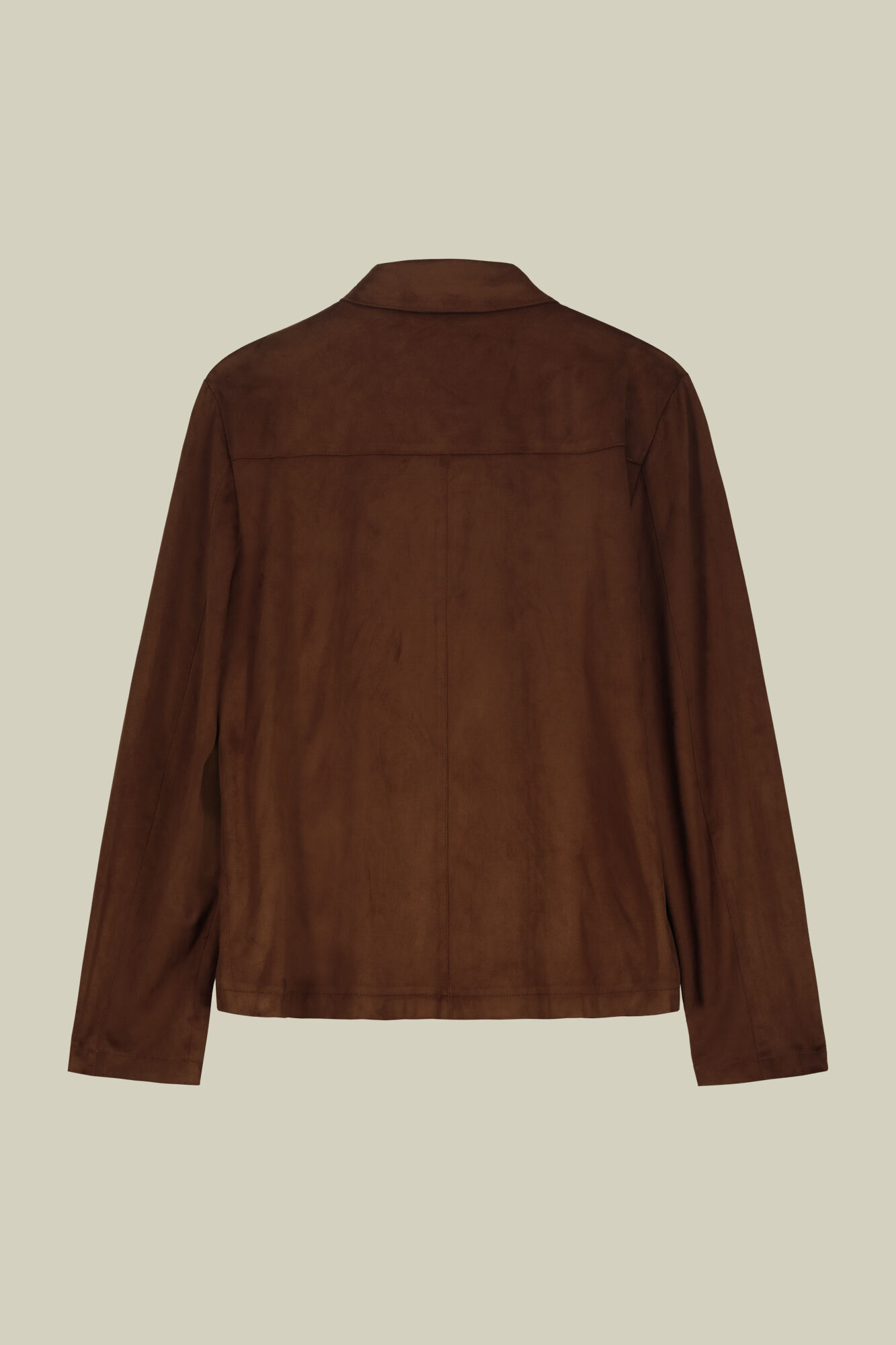 Unlined men's jacket with suede effect fabric | Doppelganger