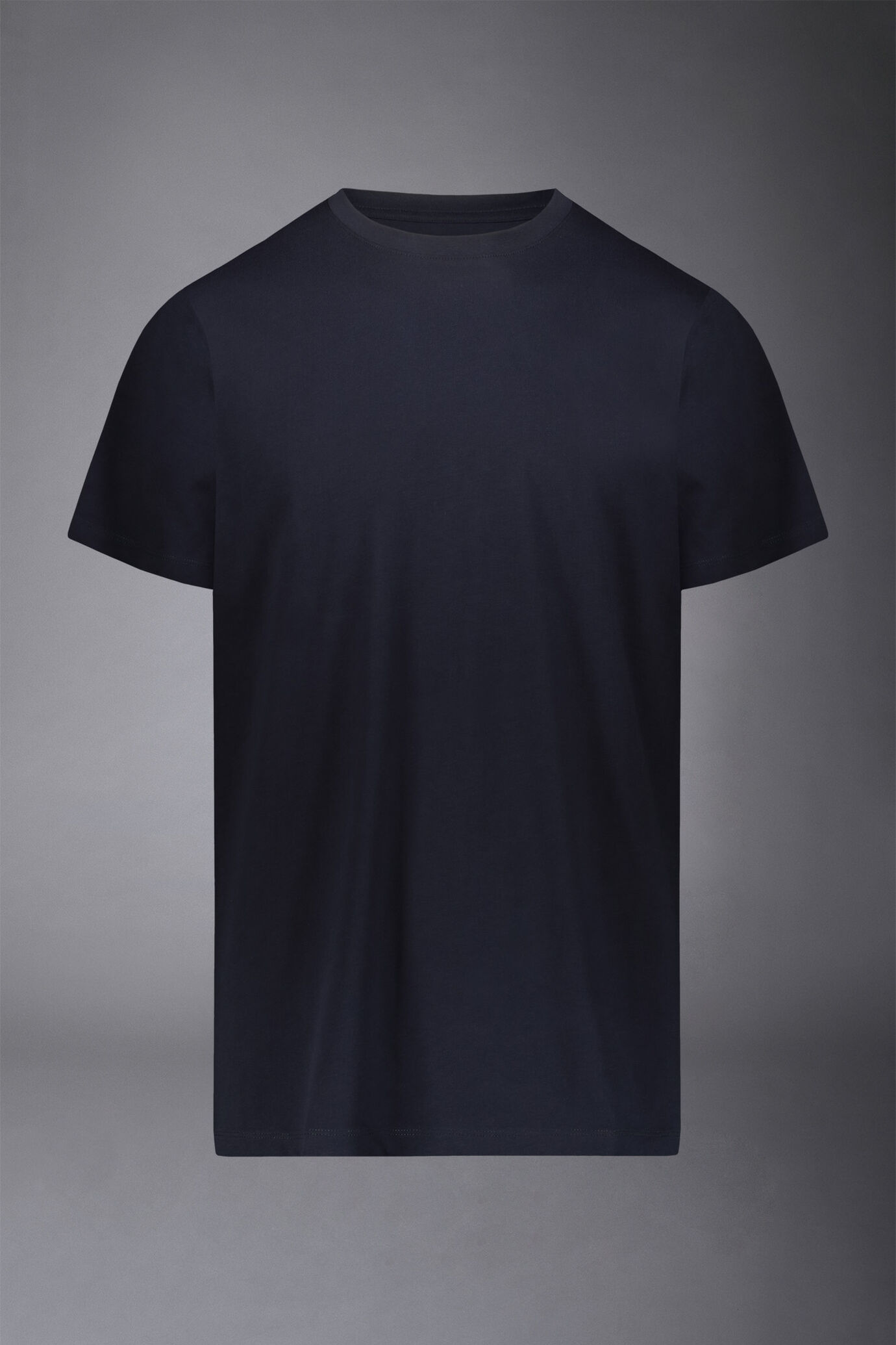 Kurzarm-T-Shirt mit Rundhalsausschnitt aus reiner Baumwolle image number 4