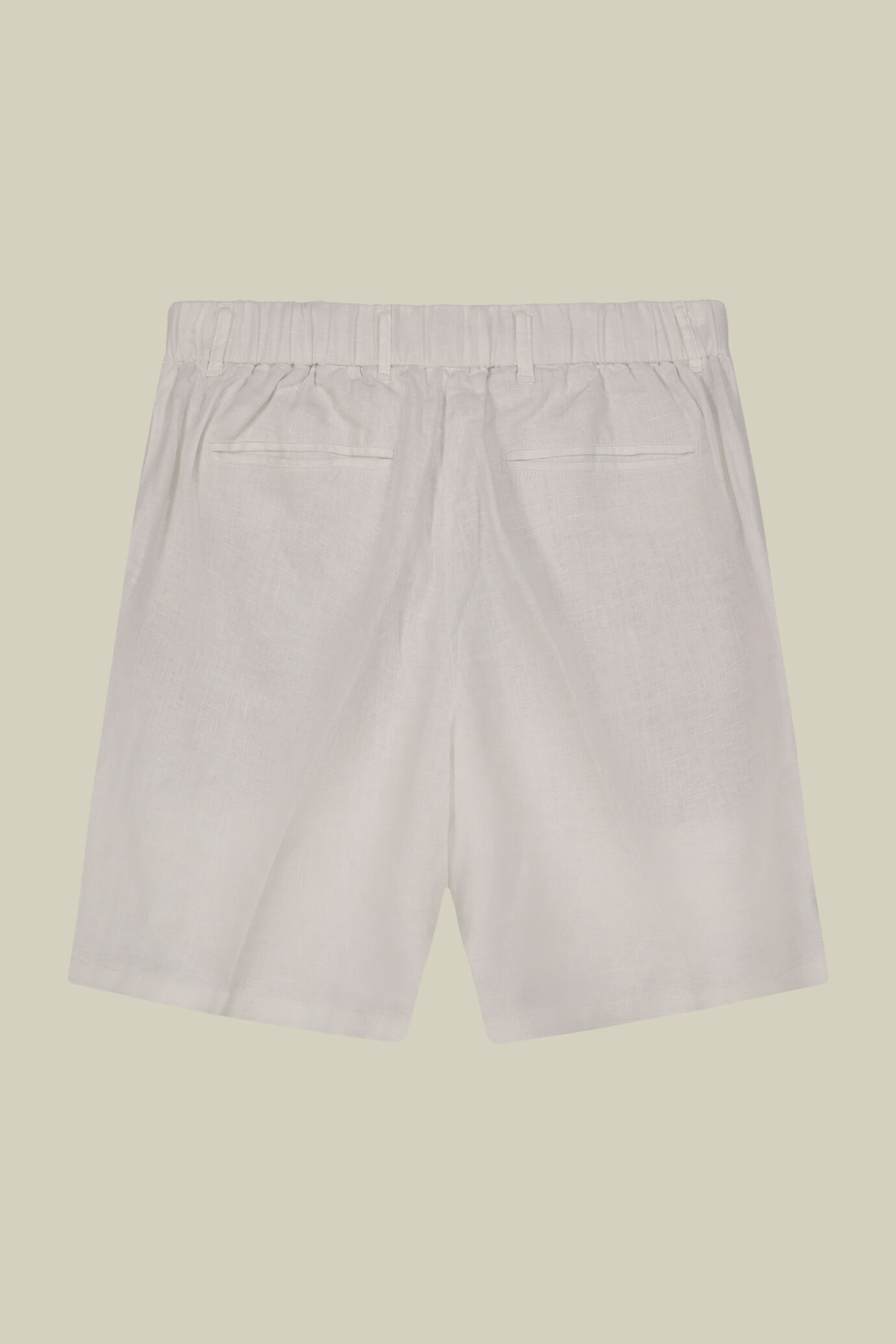 Men's 100% linen Bermuda shorts, regular fit image number 5