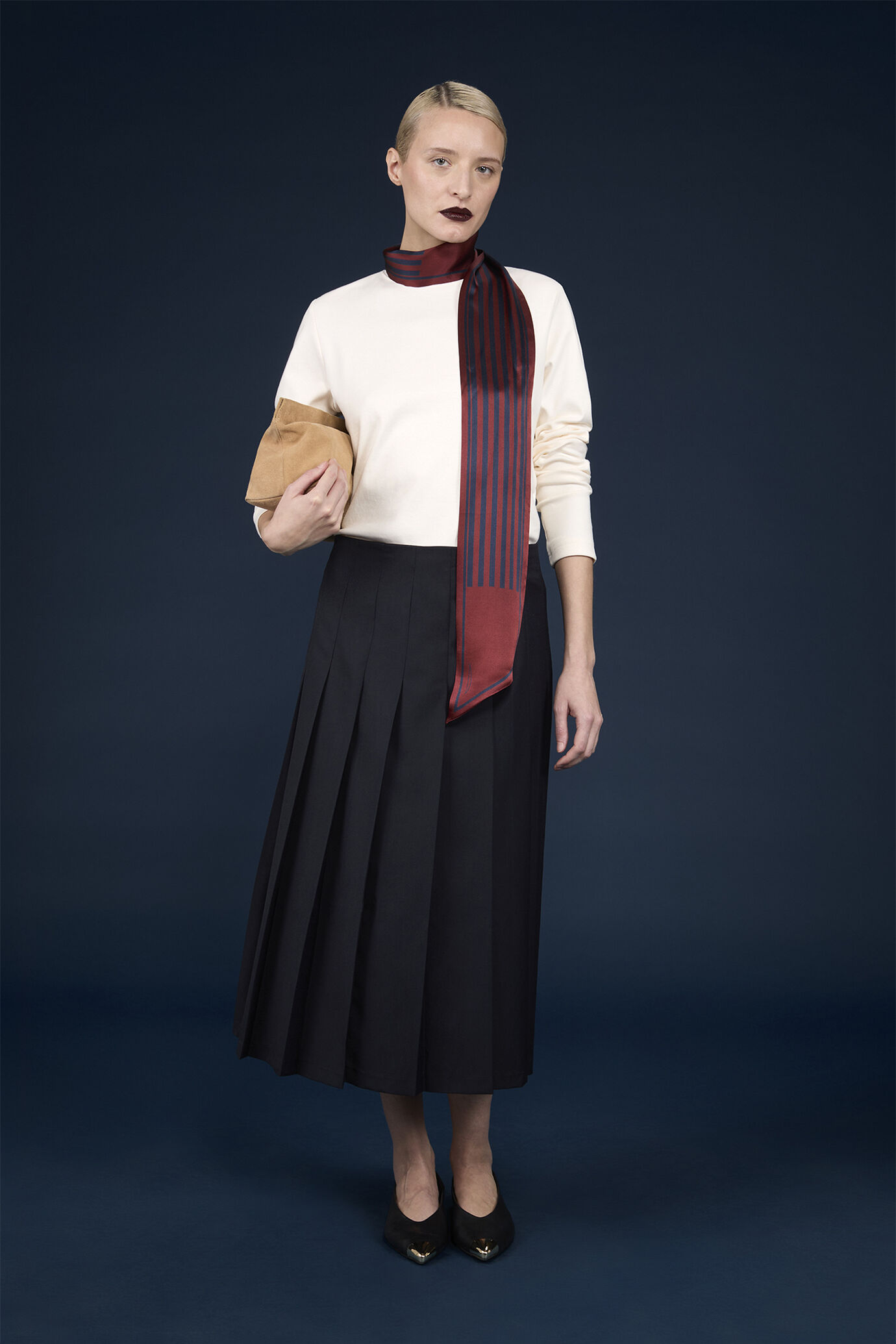 T-shirt donna girocollo 100% cotone manica lunga regular fit image number 0