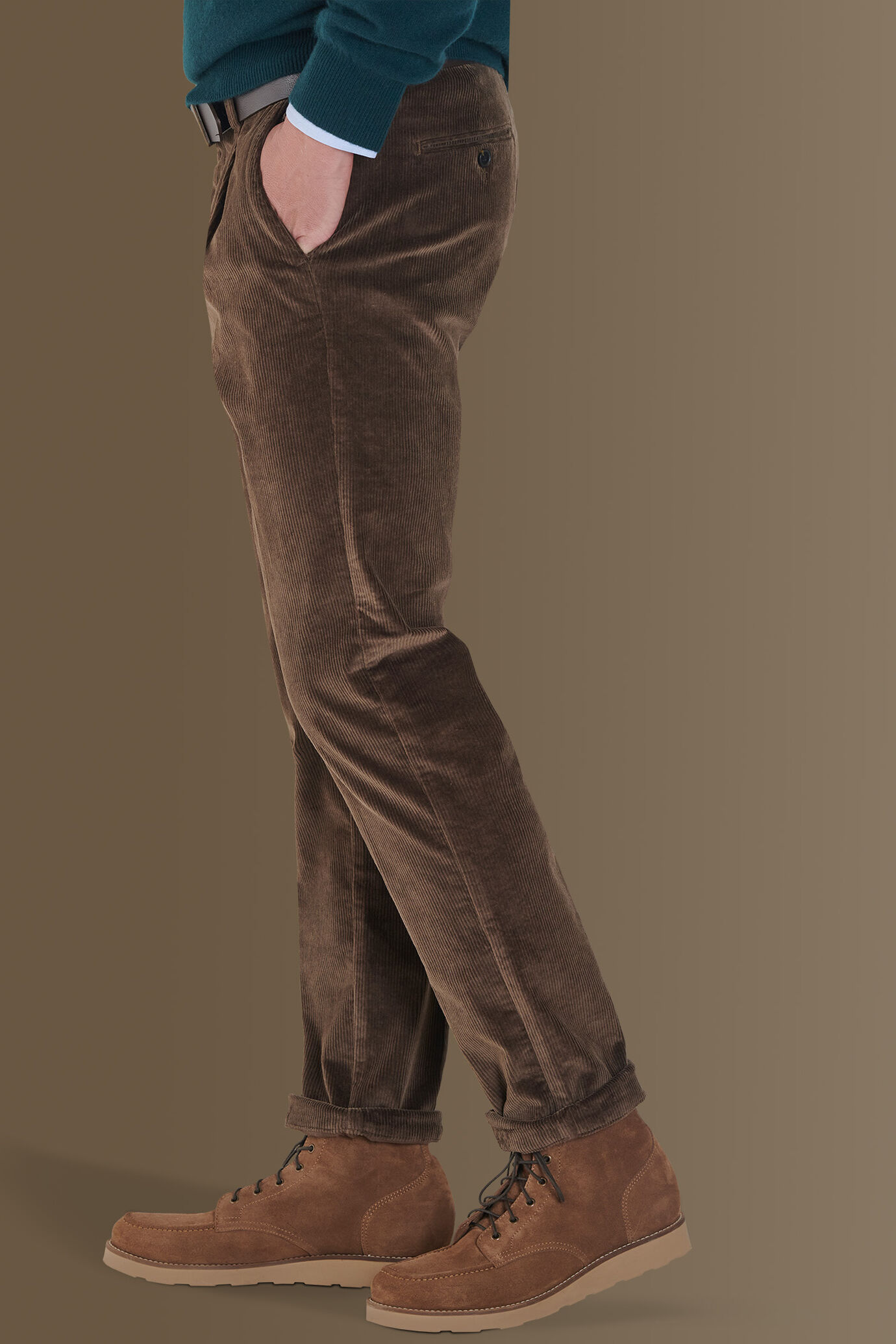 Pantalone uomo chino velluto a coste image number 2