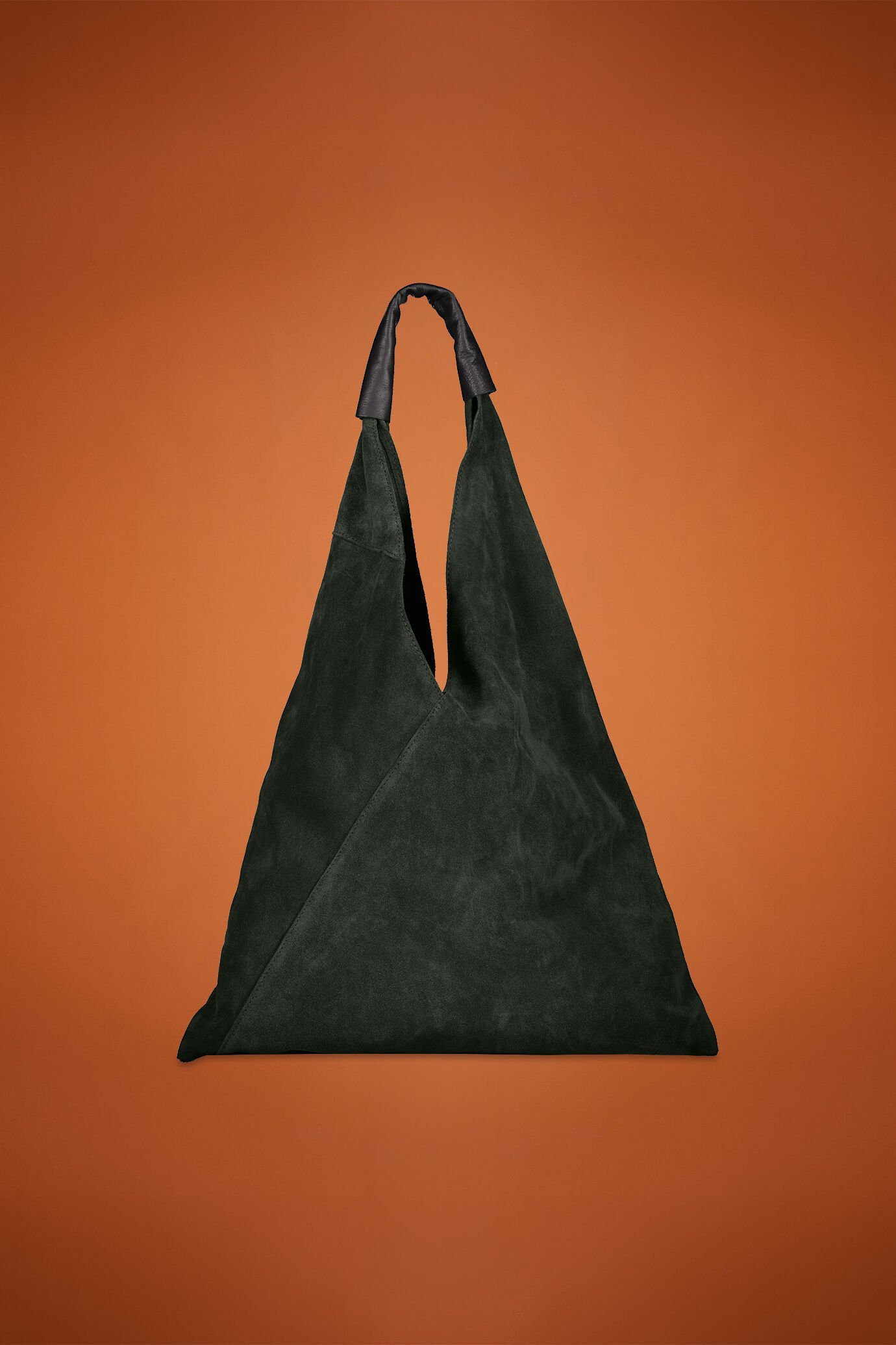 Borsa donna a spalla 100% vera pelle scamosciata image number 0