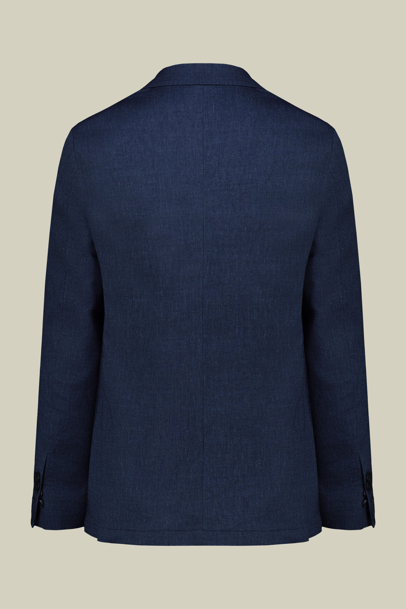 Costume homme croisé en lin mélangé, coupe regular