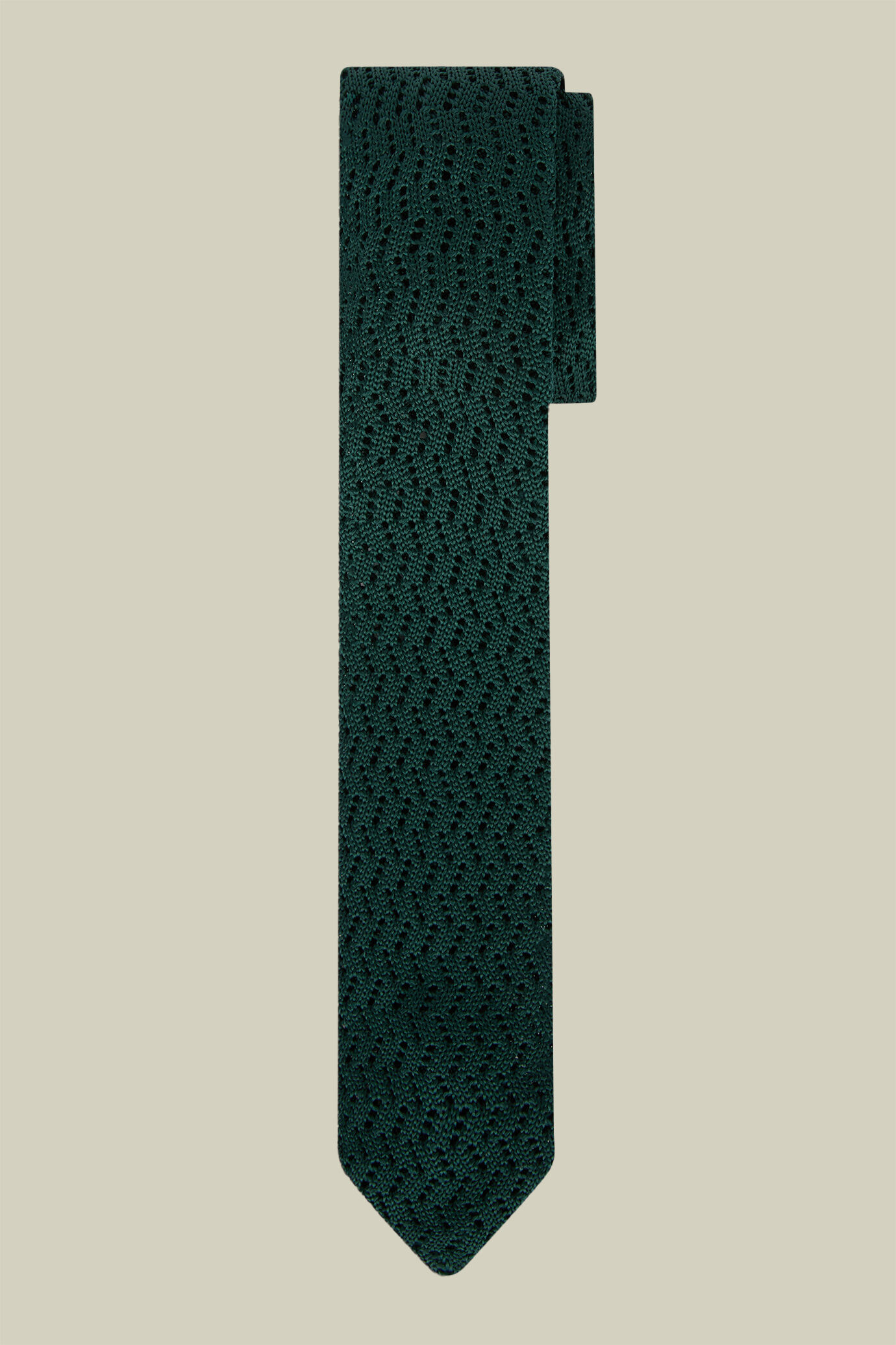 Cravatta uomo in maglia tinta unita image number 0