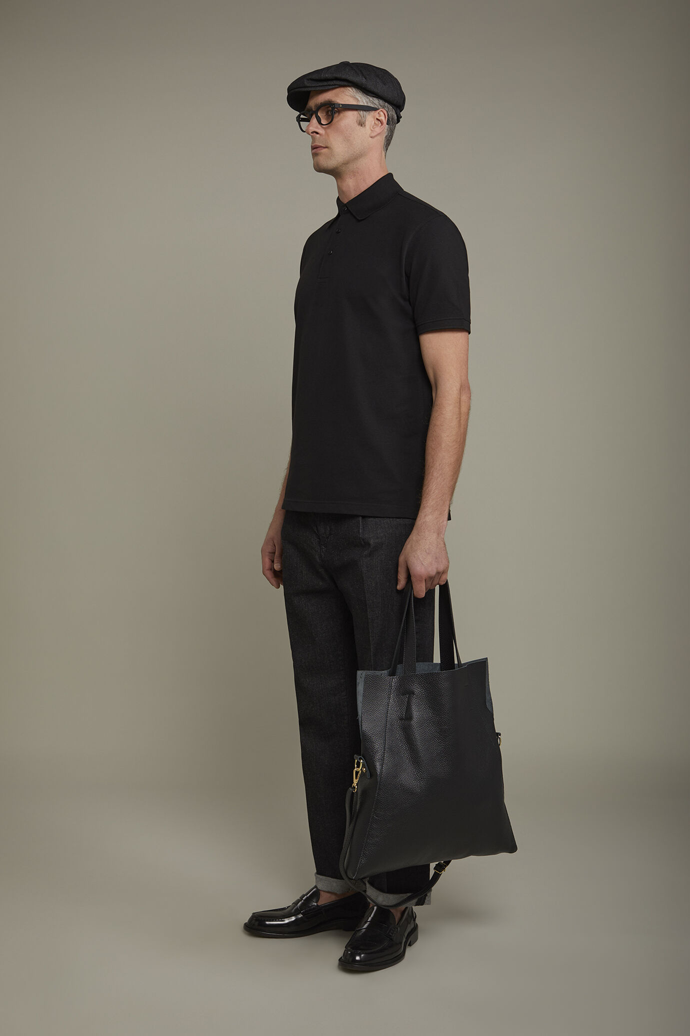 Polo uomo manica corta 100% cotone piquet  regular fit image number 1