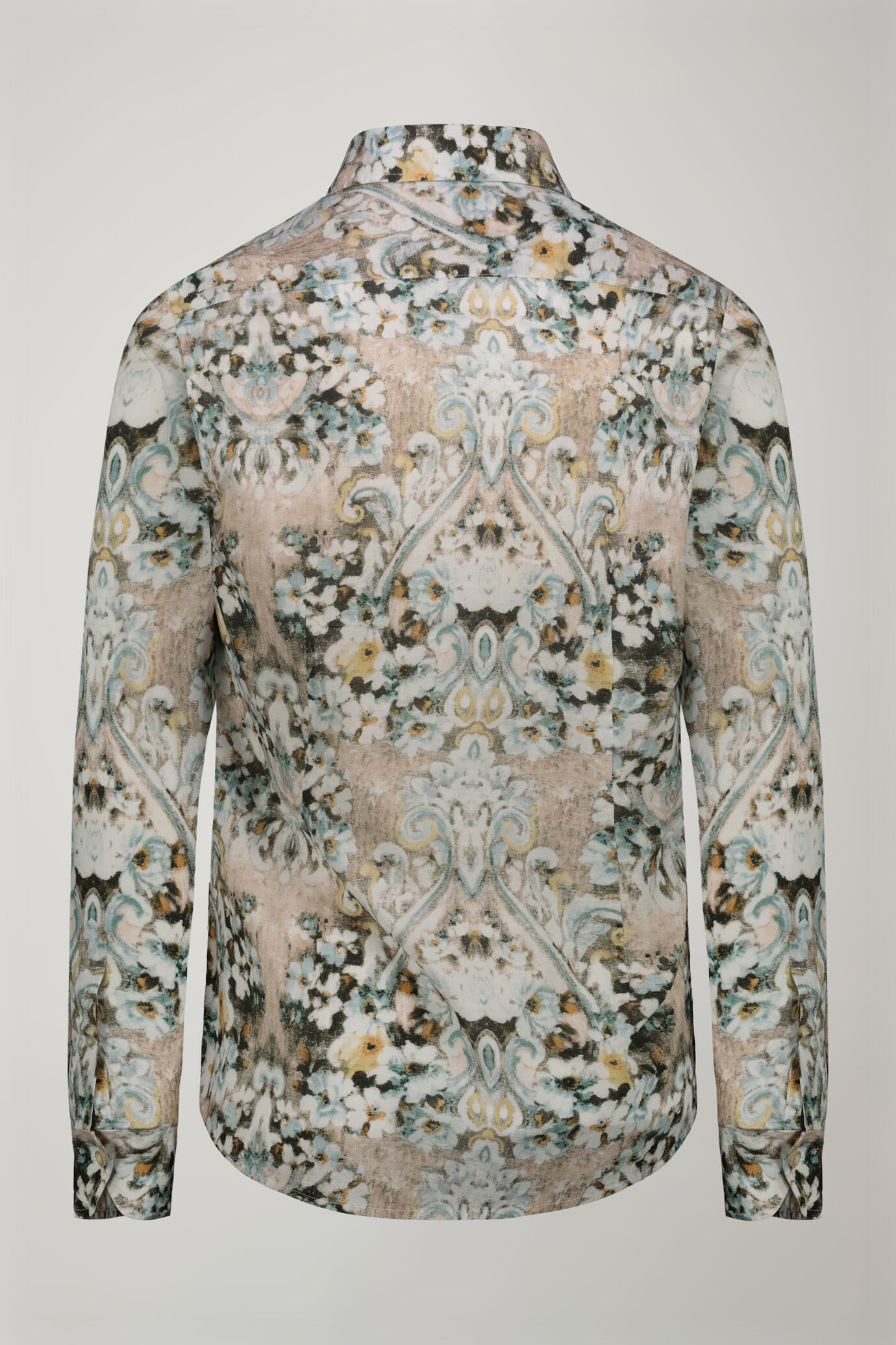 Herren-Freizeithemd mit klassischem Kragen aus 100 % Baumwoll-Musselin mit Print in bequemer Passform image number 5