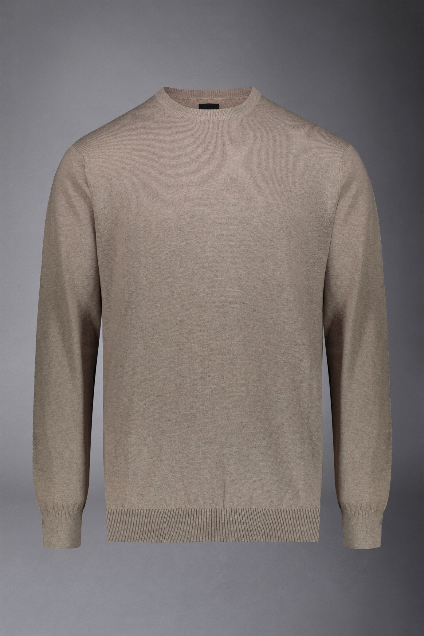 Pullover mit Rundhalsausschnitt aus Wolle und Baumwolle image number 4